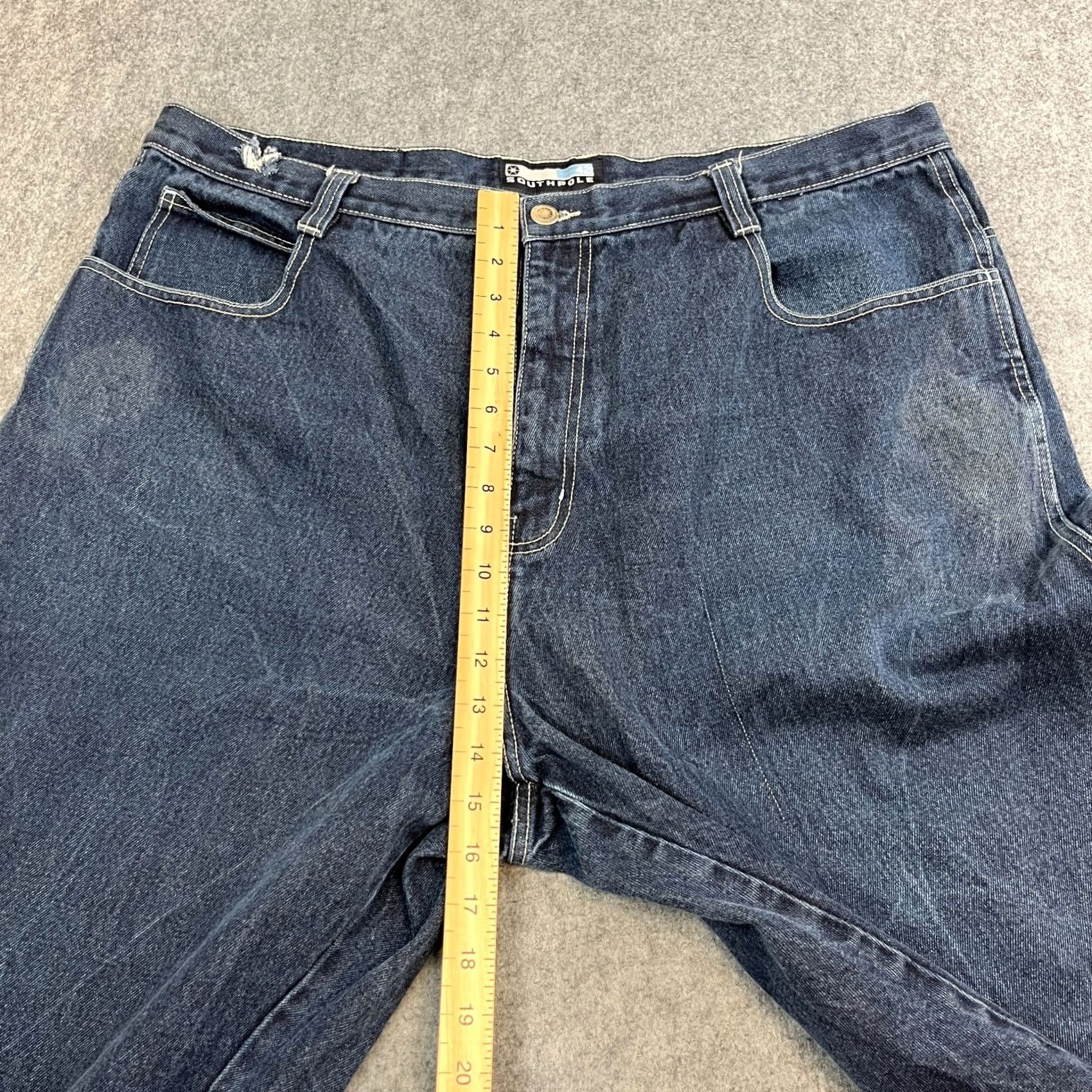 Southpole VINTAGE Southpole Mens Denim Shorts Bermuda Denim 90s Y2K Grunge Hiphop Blue VTG 90s Mens Shorts W40 Waist 40 Casual Knit Bermuda Size US 40 / EU 56 - 5 Thumbnail