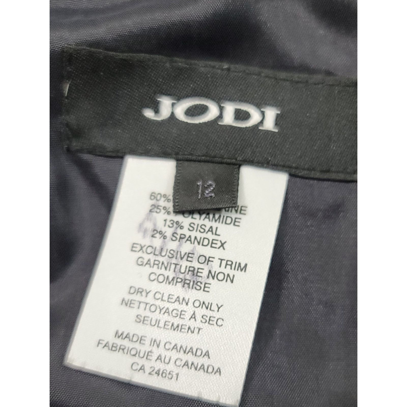 Other Jodi Black Gray Wool Skirt 12 Ribbon Details Satin Trim Size 34" / US 12 / IT 48 - 4 Thumbnail