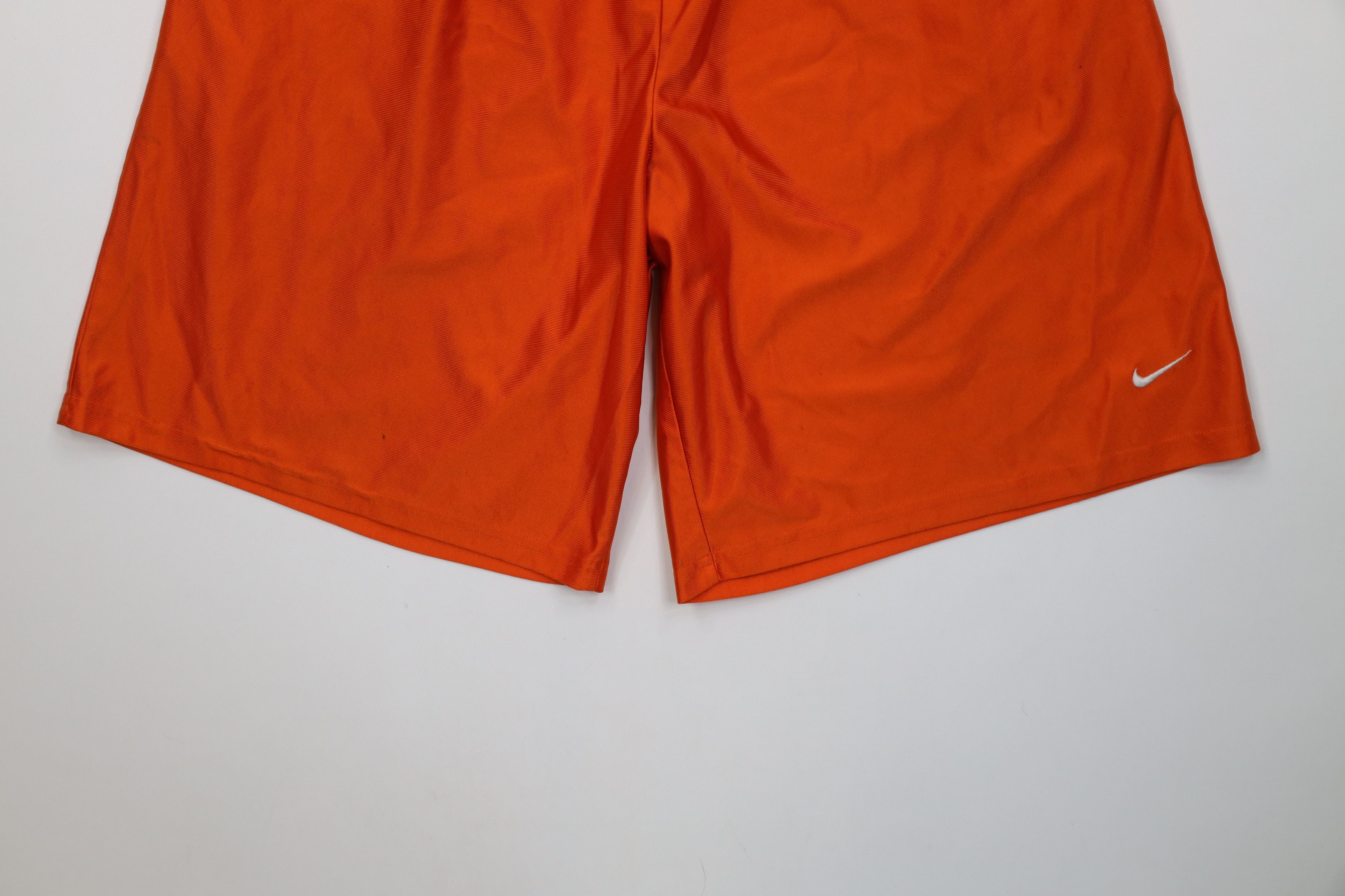 Nike Vintage Y2K Nike Mini Swoosh Dazzle Basketball Shorts Orange Size US 36 / EU 52 - 4 Thumbnail