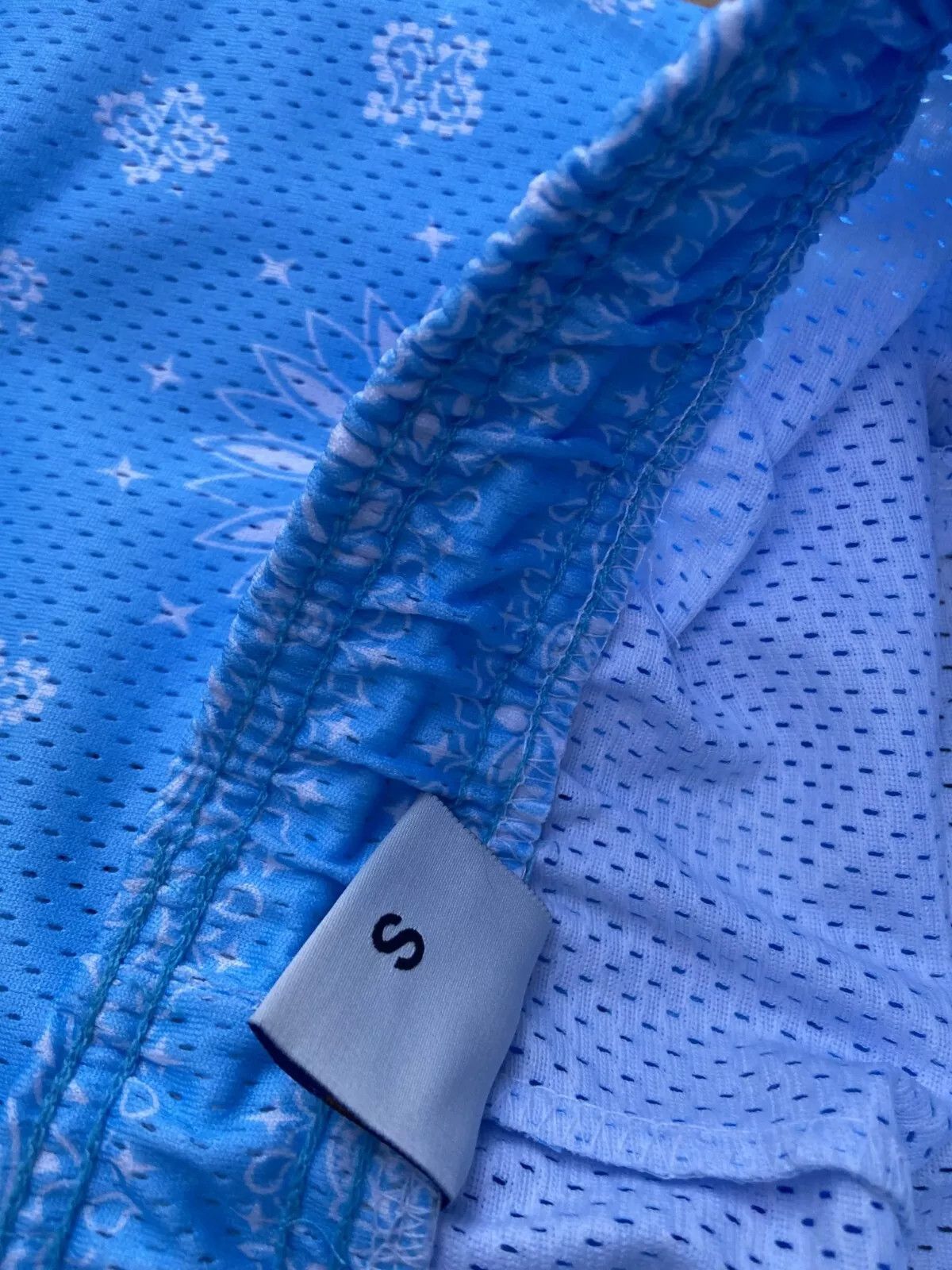 Bravest Studios ⚡Bravest Studios Light Blue Paisley Shorts S Small NEW⚡️ Size US 29 - 6 Thumbnail