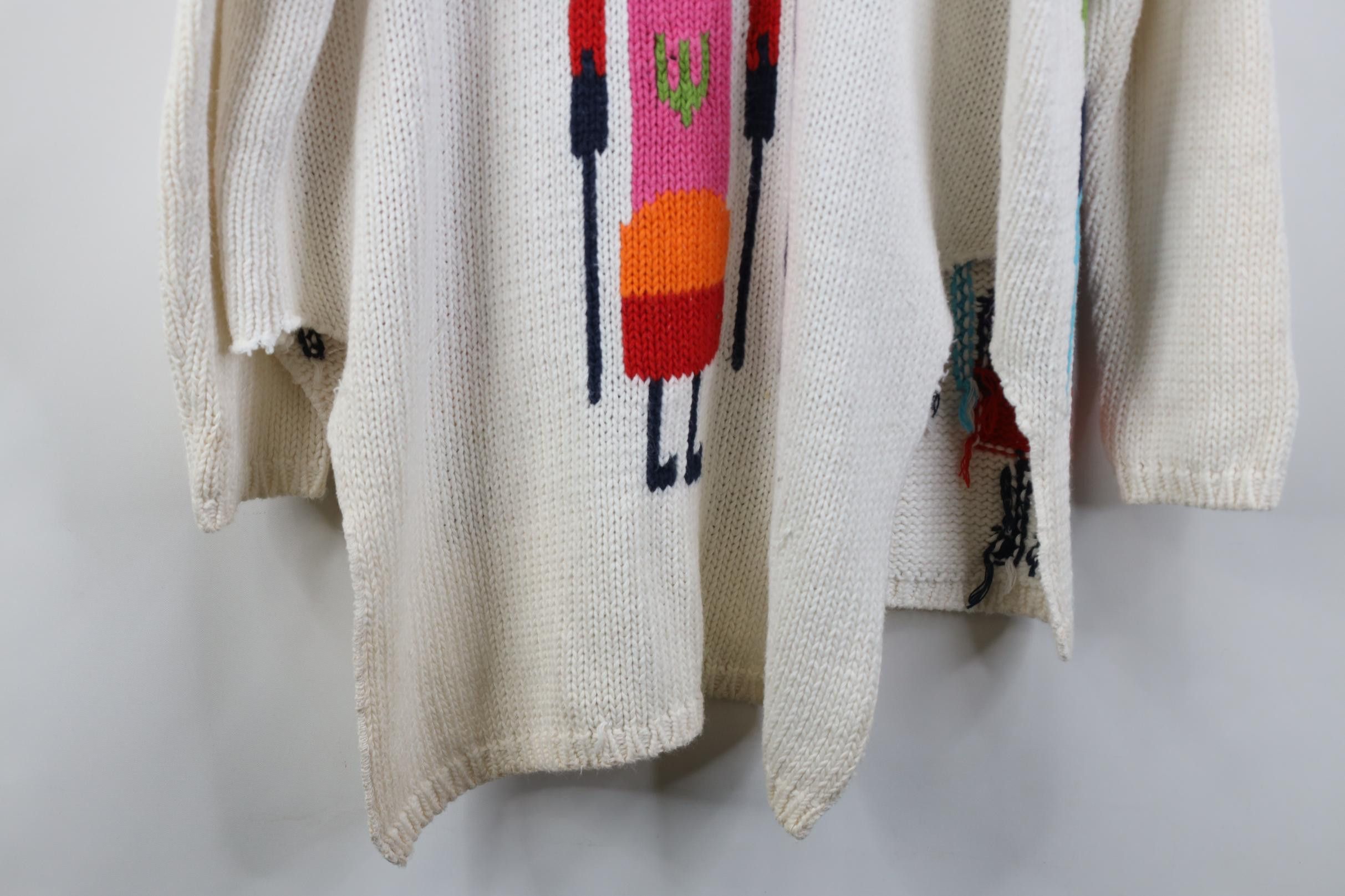 Vintage Vintage 90s Streetwear Intarsia Southwestern Folk Sweater Size ONE SIZE - 18 Thumbnail