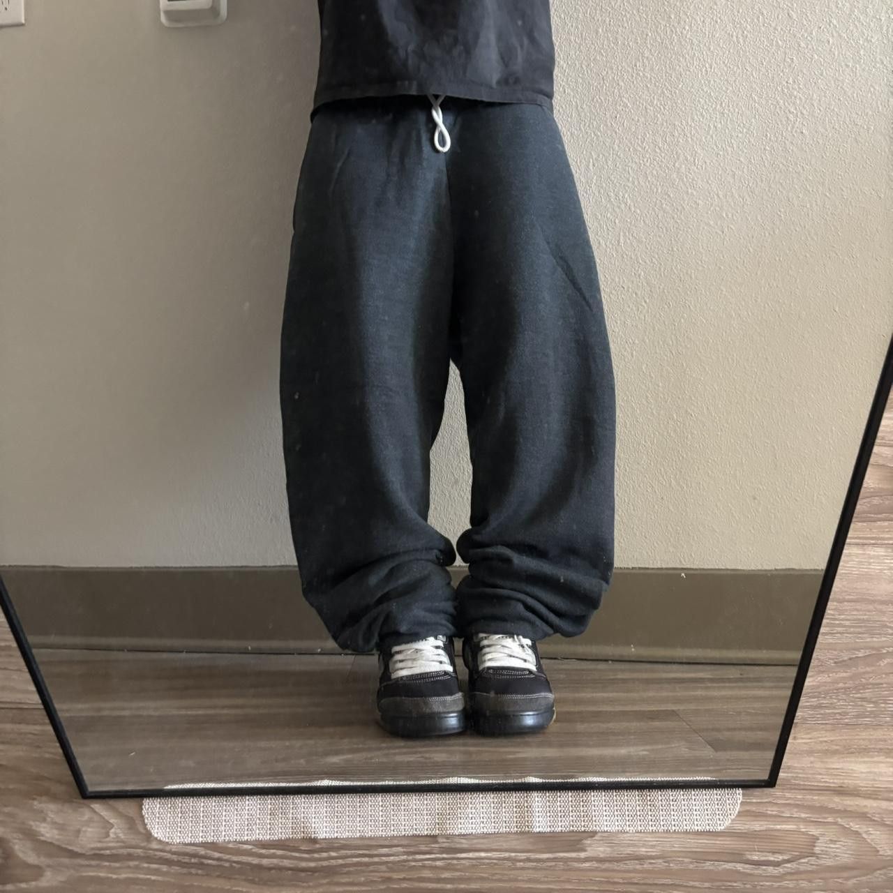 Japanese Brand Crazy Vintage Y2K/2000s Dark Grey Comfy Skater Essential Sweatpants! Fits M Size US 32 / EU 48 - 1 Thumbnail