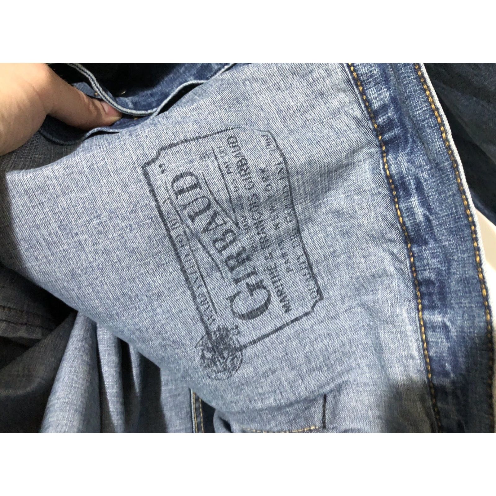 Denime VINTAGE Marithe Francois Girbaud X Front Blue Denim Jean Jacket 3XL NWT Men Jacket Vintage 90s Biker Hip Hop Motorcycle Denim Jacket Blue Size US 39 - 7 Thumbnail