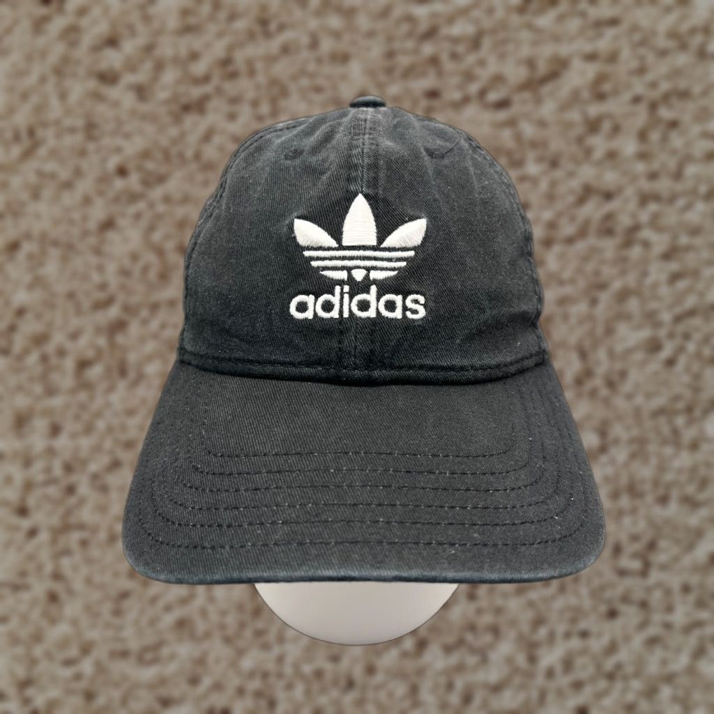 Adidas Adidas Golf Hat Cap Adjustable Lightweight Womens One Size Black Cotton Twill Sports Size ONE SIZE - 1 Thumbnail