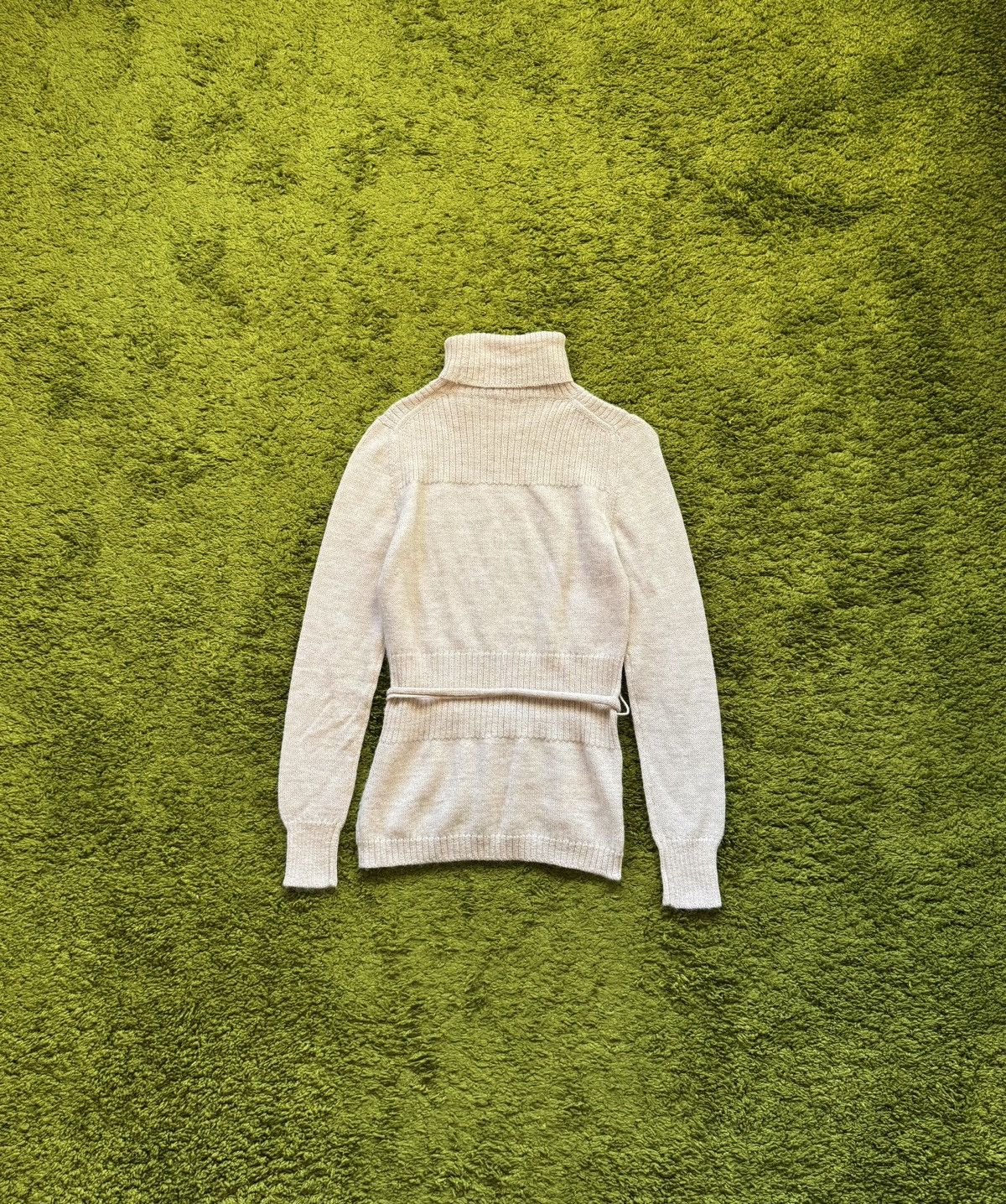 Prada Prada wool alpaca blend belted turtleneck sweater Size S / US 4 / IT 40 - 2 Thumbnail