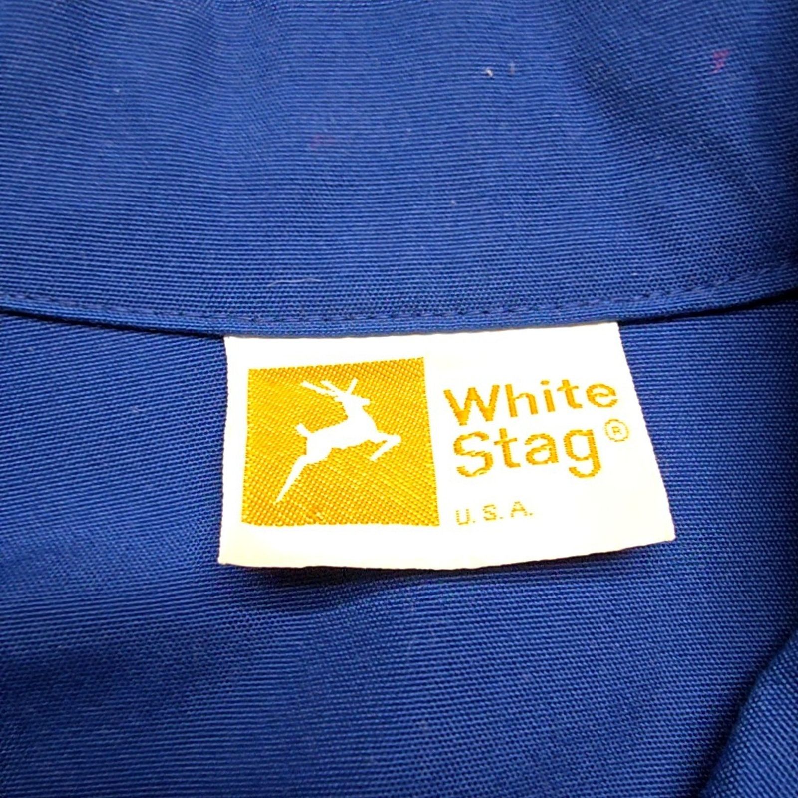 Other Vintage White Stag Blue Double Breasted Large Coat Size L / US 10 / IT 46 - 6 Thumbnail