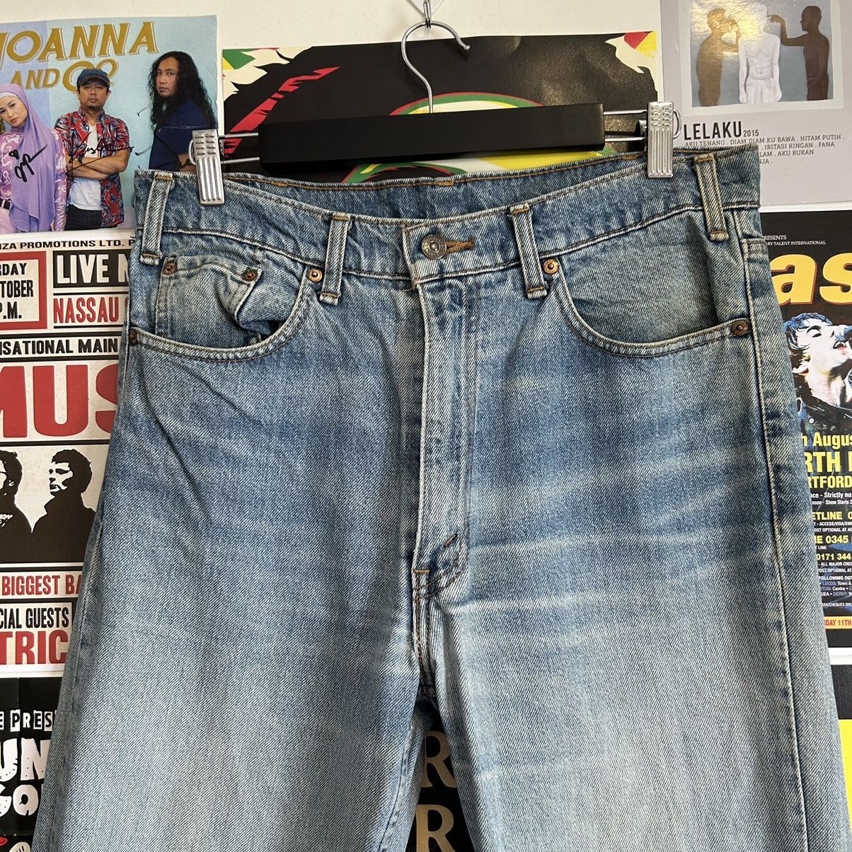 Levi's Vintage Levi’s 90s Japanese Washed Blue Distressed Denim Size US 33 - 2 Thumbnail
