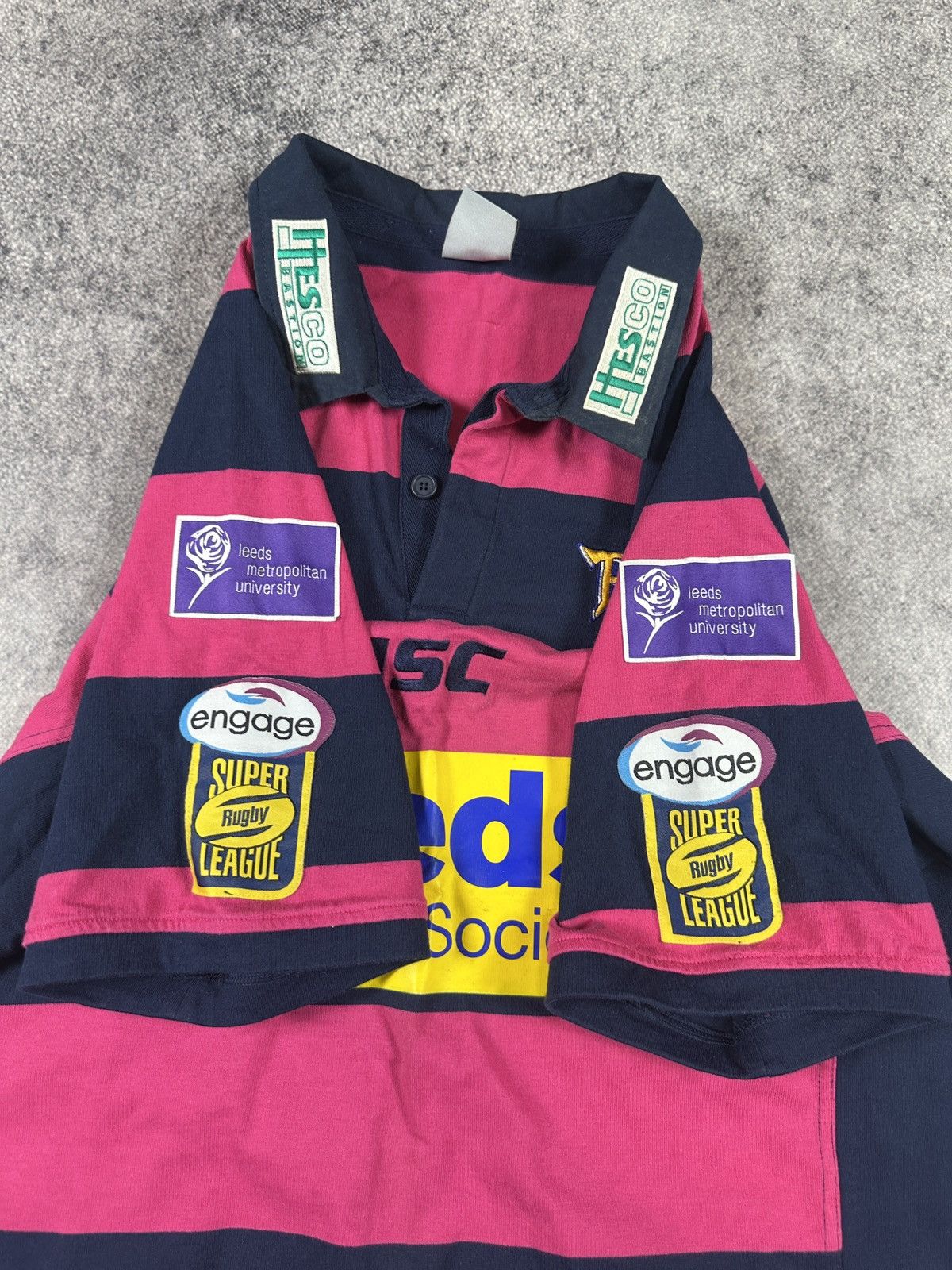Vintage ISC Leeds Rhinos Rugby Jersey Rare Vintage 4XL UK Sport Size US XXL / EU 58 / 5 - 3 Thumbnail