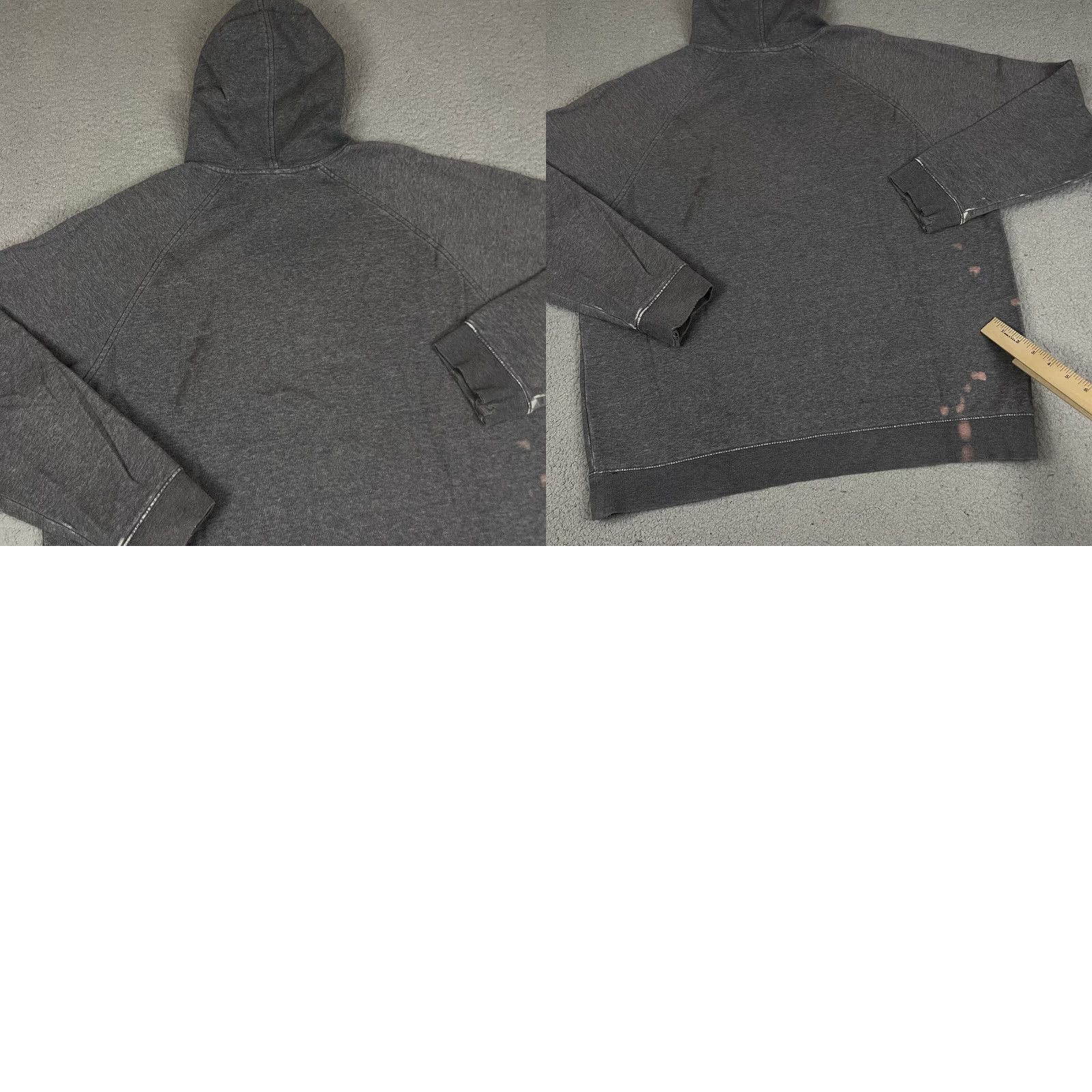 Nike VINTAGE Nike Hoodie Mens L Gray Pullover Sweatshirt Swoosh Distressed 90s Graphic Print Hooded Pockets Crew Neck Size US L / EU 52-54 / 3 - 9 Thumbnail