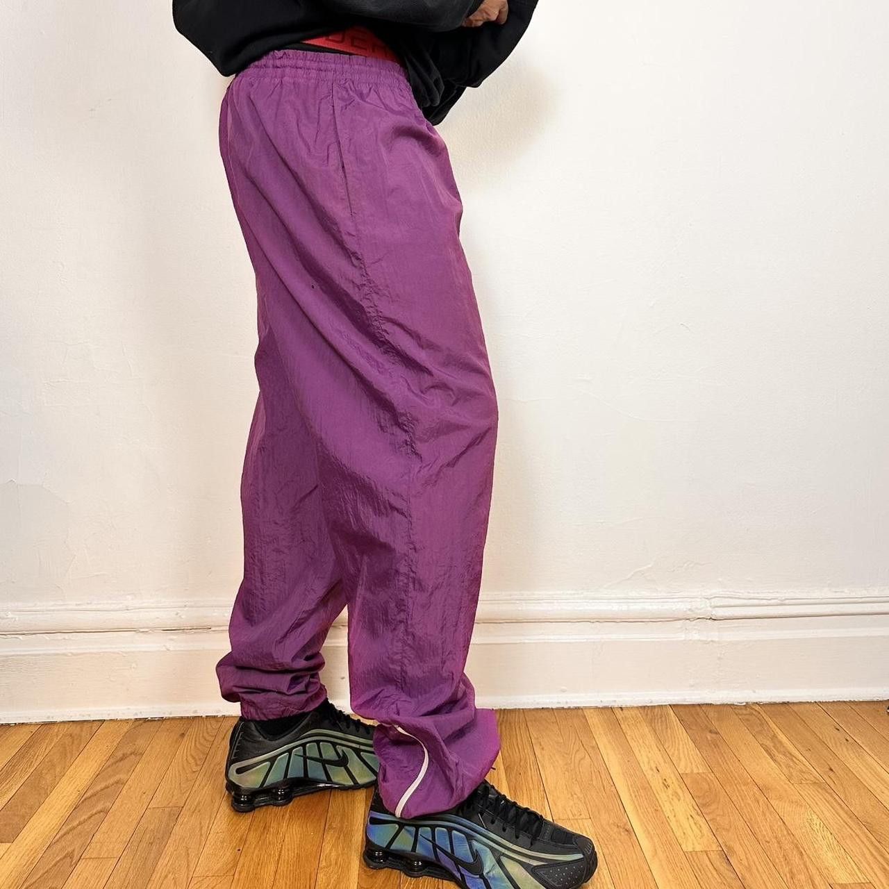 Cherokee Vintage Cherokee Purple Nylon Joggers - XL Size US 34 / EU 50 - 4 Thumbnail