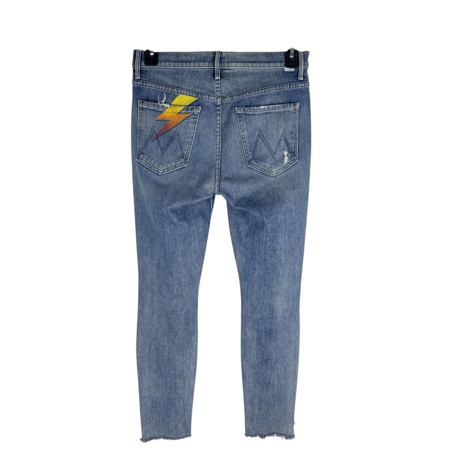 MOTHER Mother The Stunner Ankle Step Fray Helter Skelter Jeans 28 Size 28" / US 6 / IT 42 - 5 Thumbnail