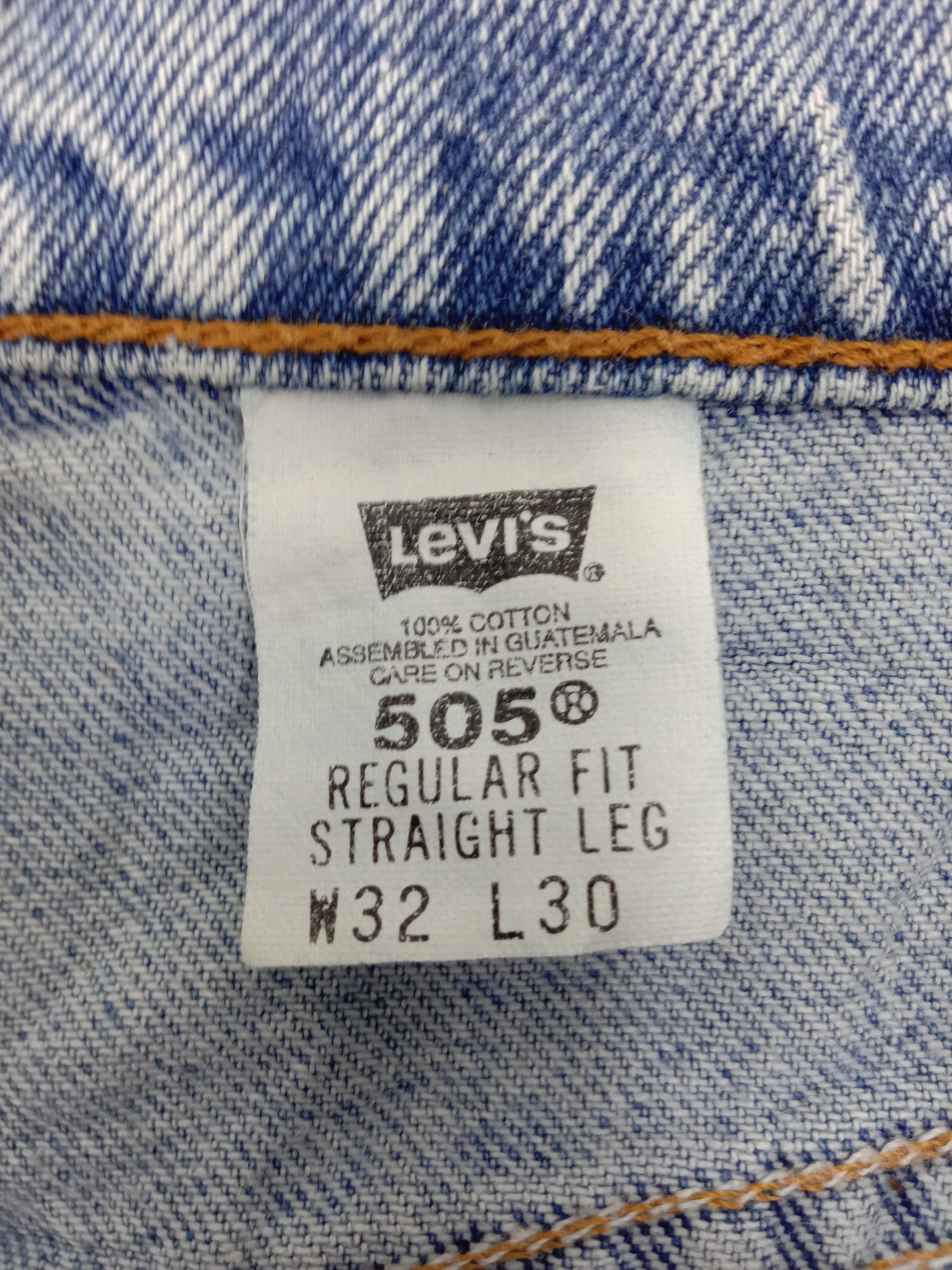 Levi's Vintage 90s Levi's 505 Jeans Regular Fit Straight Leg Denim Size US 30 / EU 46 - 12 Thumbnail