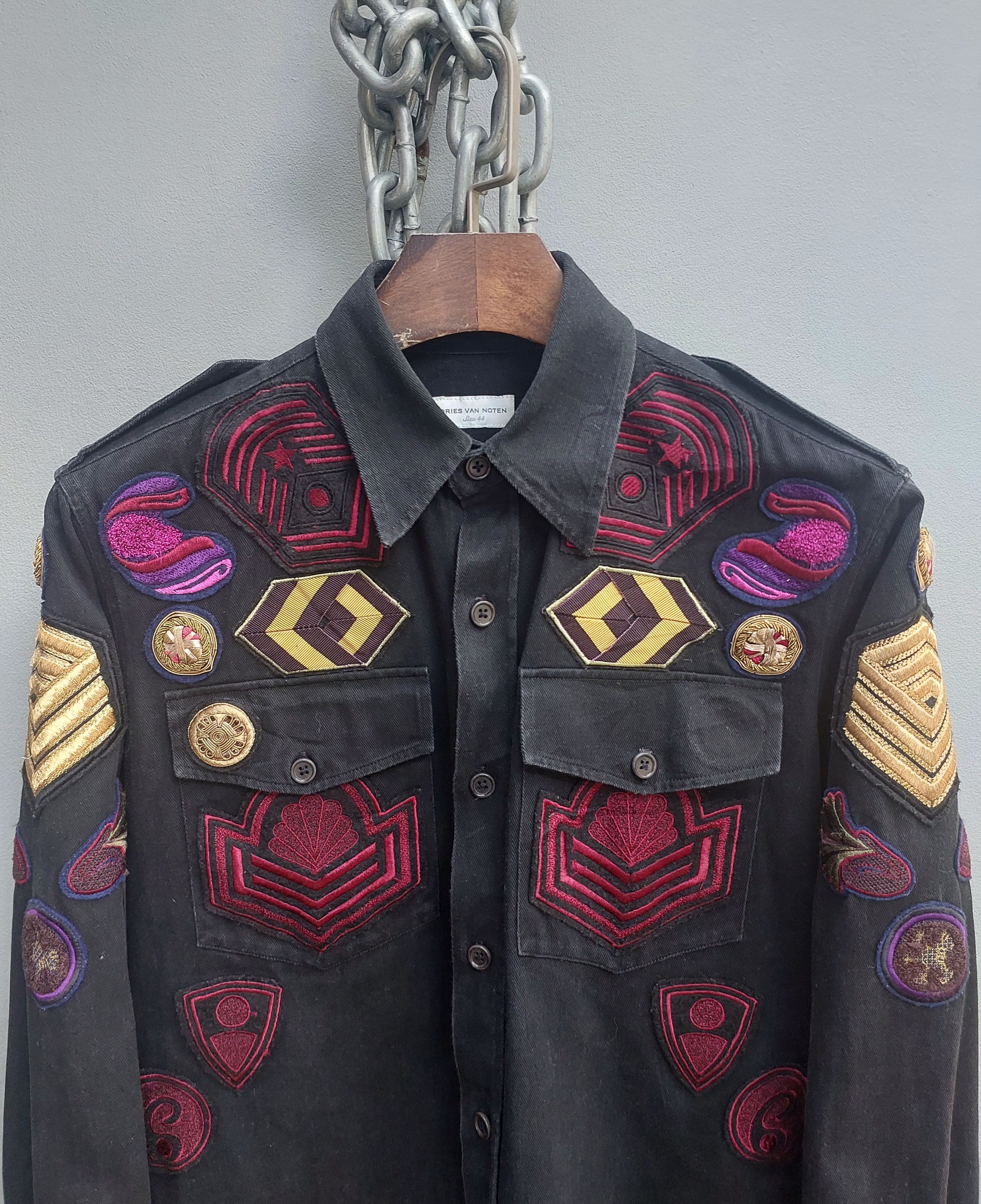 Dries Van Noten Dries Van Noten Patches detailed denim shirt Size US S / EU 44-46 / 1 - 4 Thumbnail