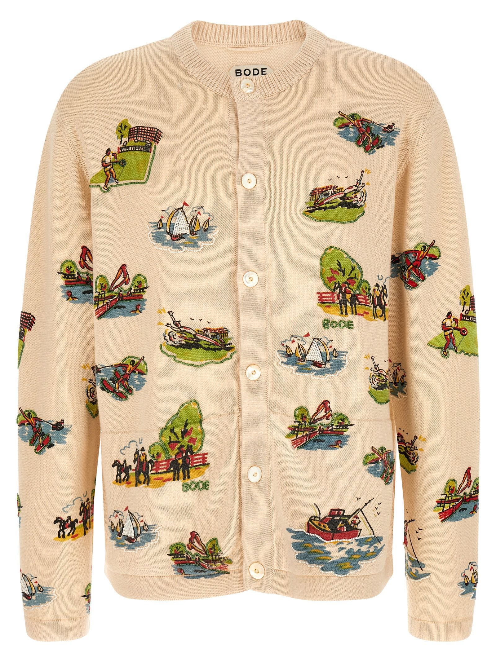 Bode 'Beaded Camp' cardigan Size US XL / EU 56 / 4 - 1 Thumbnail