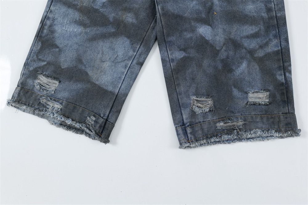 Vintage Distressed Calf Dirty Blue Jorts Jeans Size US 29 - 6 Thumbnail