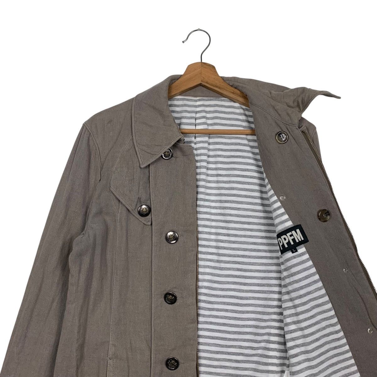 PPFM PPFM Double Breast Zipper Lightweight Jacket #2860-C129 Size US L / EU 52-54 / 3 - 9 Thumbnail