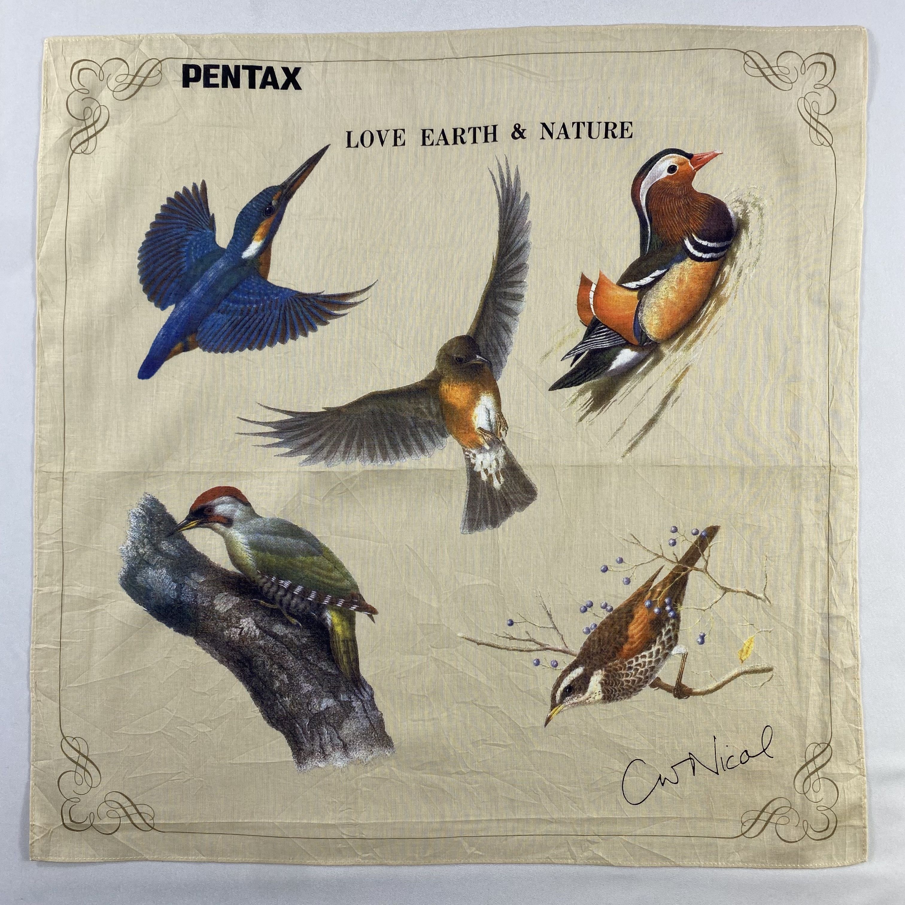 Vintage Pentax Handkerchief / Neckerchief / Bandana-P1267 Size ONE SIZE - 1 Thumbnail