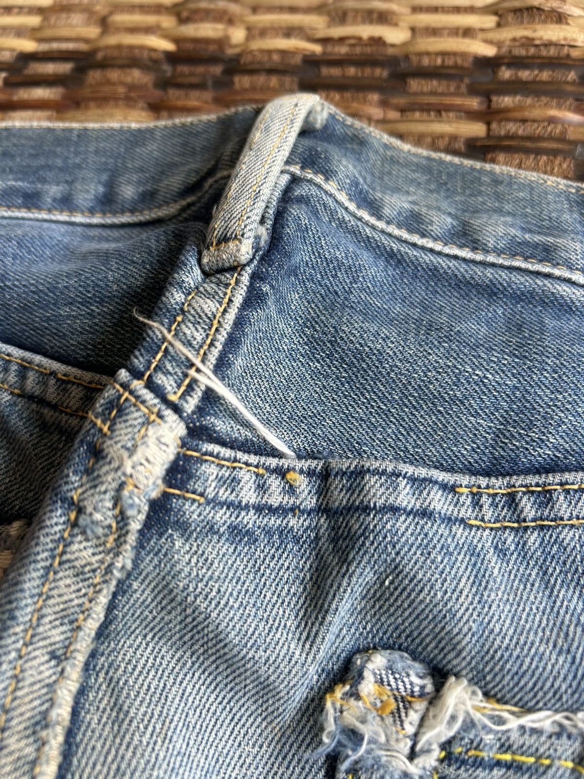 Japanese Brand × Kapital × Vintage Japanese Salvedge Vintage Distressed Denim Jeans Size US 29 - 10 Thumbnail