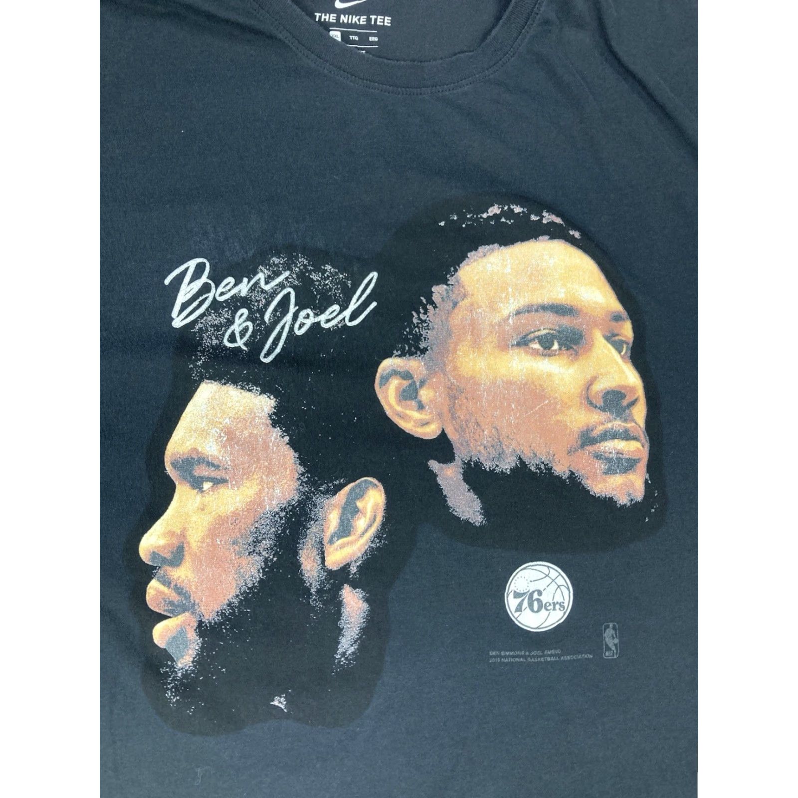 Nike Nike Dri-Fit Ben & Joel Philadelphia 76ers Graphic T-shirt Men XXL Black Size US XXL / EU 58 / 5 - 2 Thumbnail
