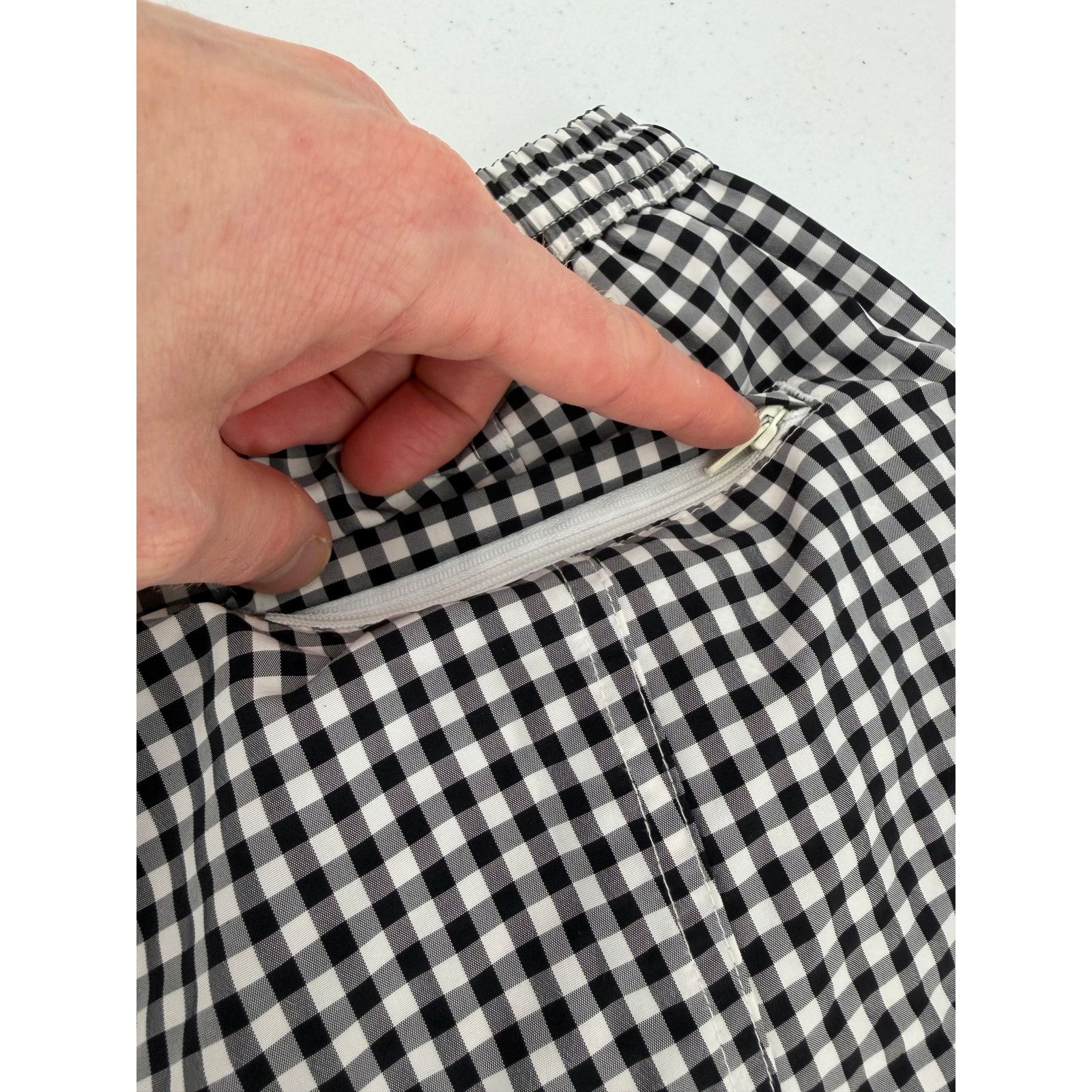 AMI NWT AMI Men's Gingham Small Heart Black/Noir Swim Shorts Size US 29 - 11 Thumbnail