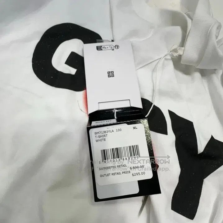 Givenchy Givenchy SS24 Logo Plant Print Short Sleeve T-Shirt. Size US XL / EU 56 / 4 - 4 Thumbnail