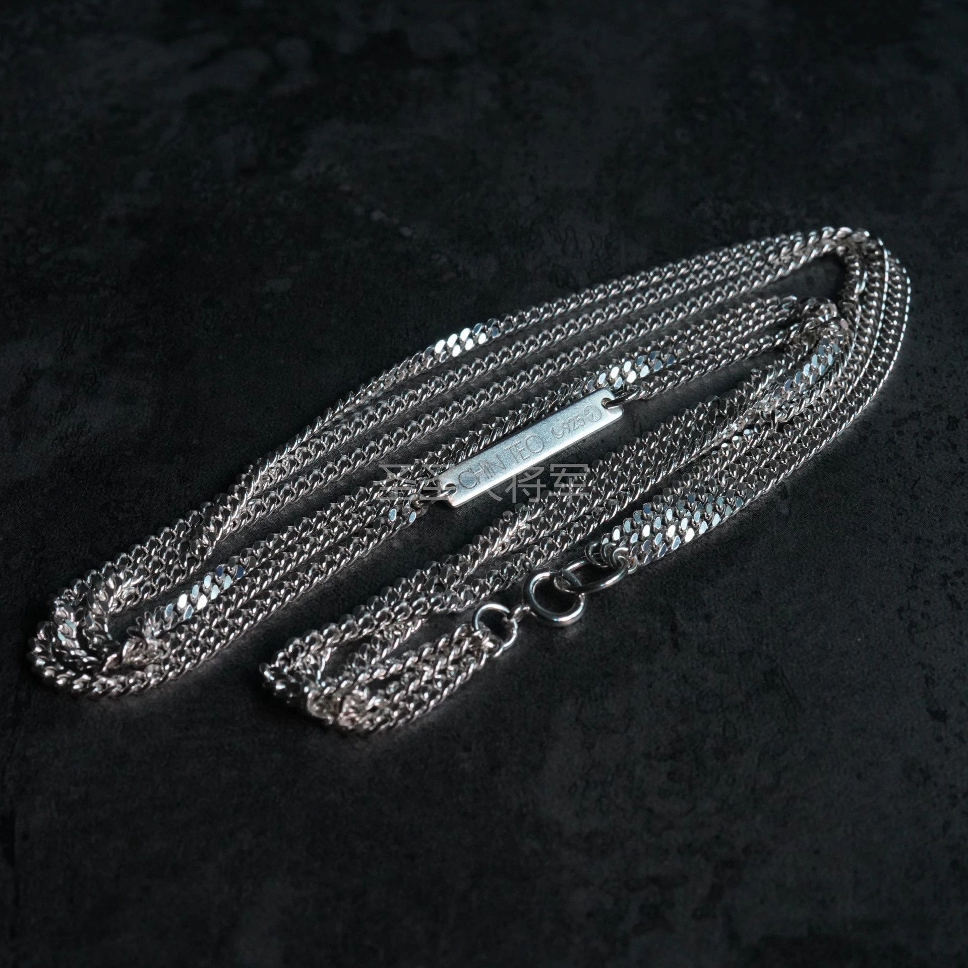 Chin Teo Chin Teo Polished Silver 3-Layer Snake Chain 50 Size ONE SIZE - 3 Thumbnail