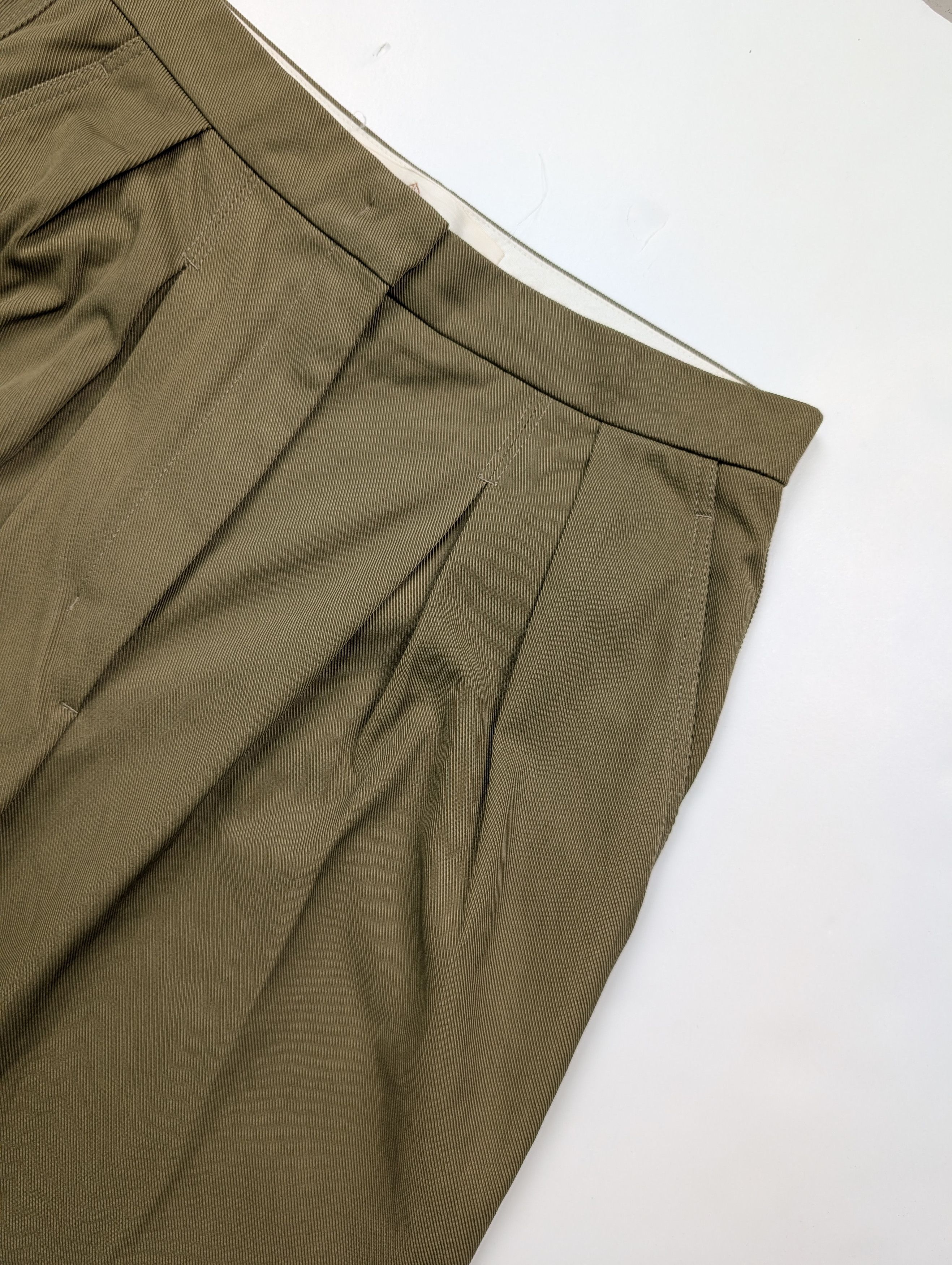 Golden Goose Golden Goose Khaki Pleated Pants Size 26" / US 2 / IT 38 - 3 Thumbnail