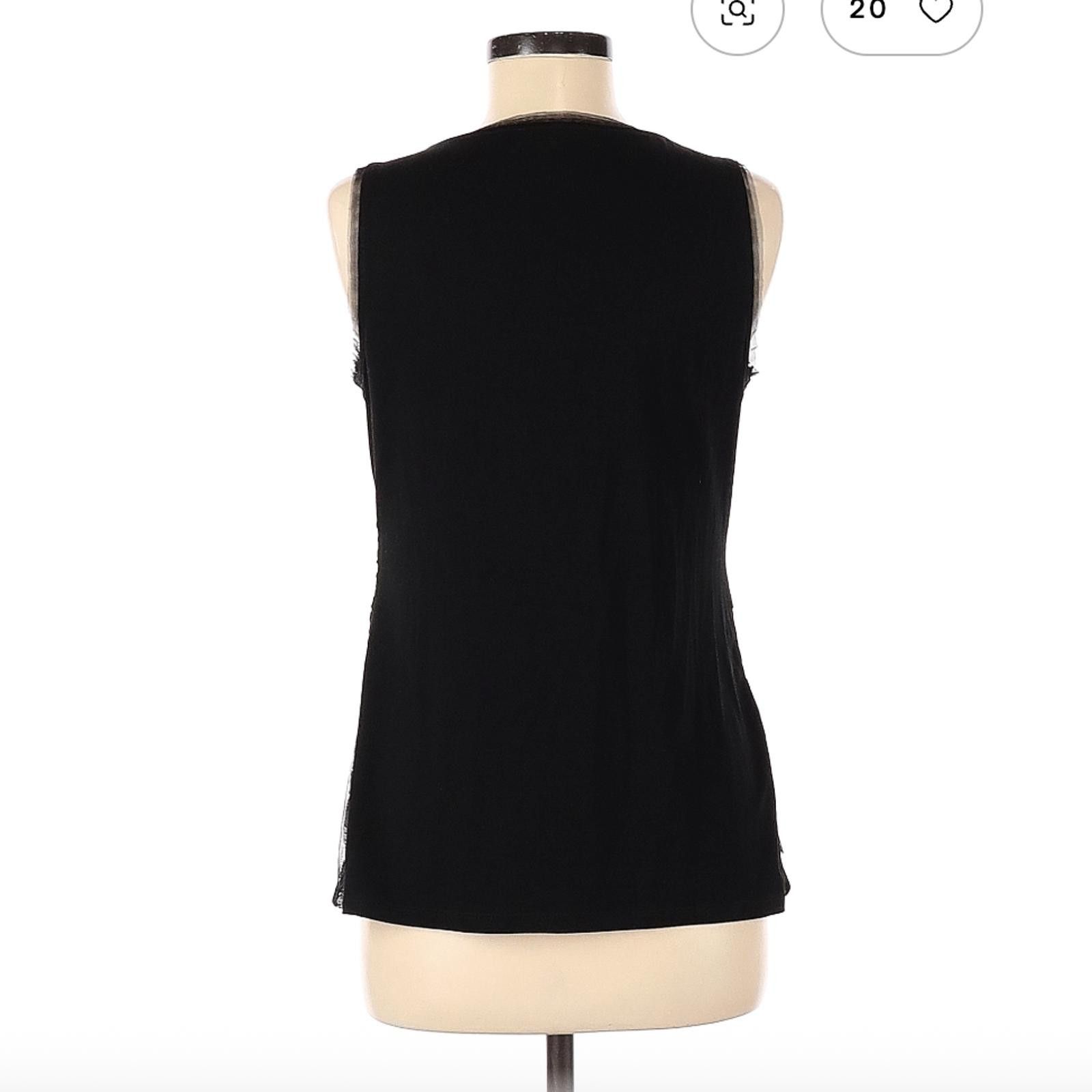 Other White House Black Market Black Sequin Tank Top Size M Size M / US 6-8 / IT 42-44 - 2 Thumbnail