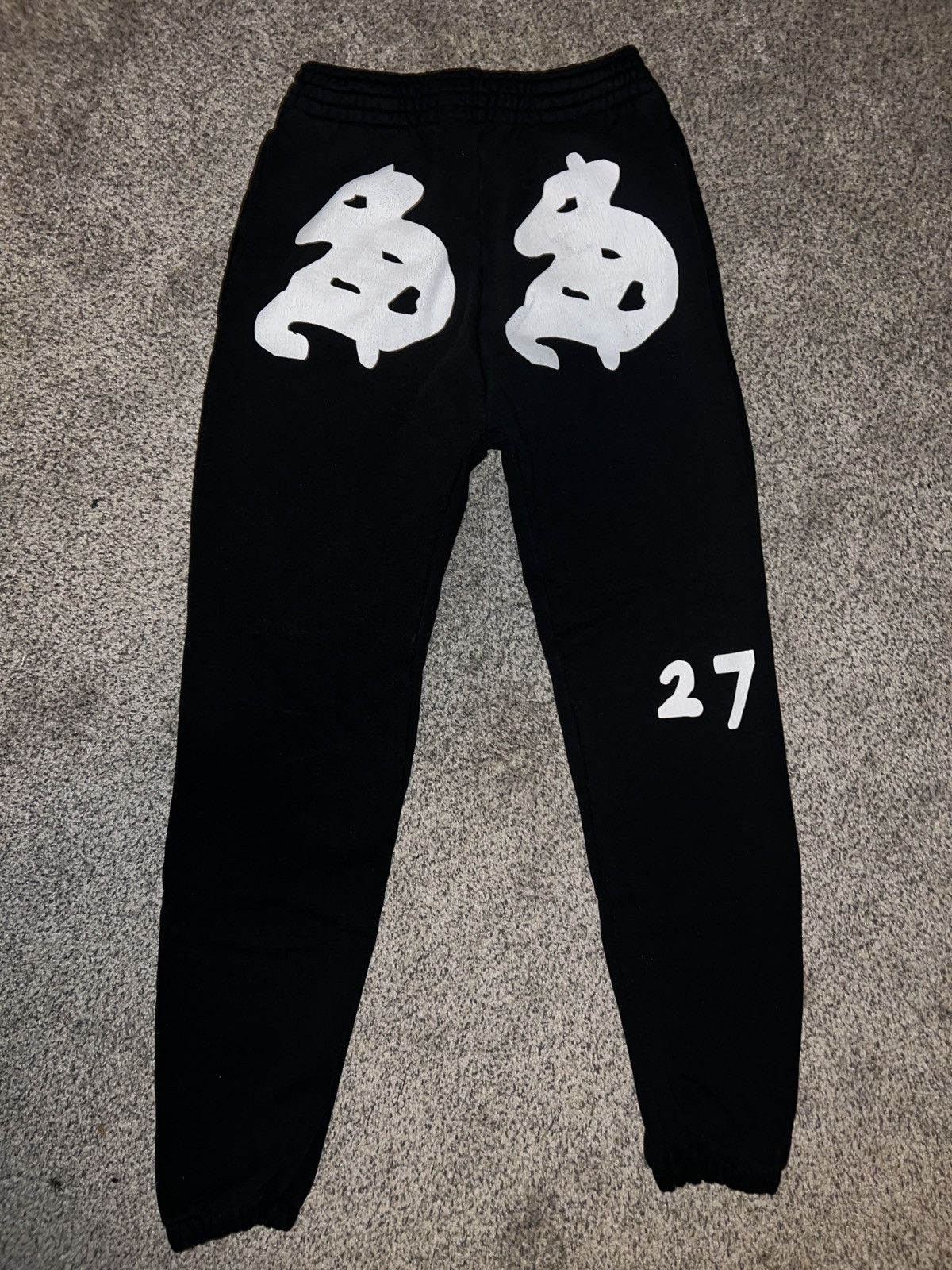 Image of Lil Uzi Vert Two Seven Saudi Sweats in Black, Men's (Size 36)