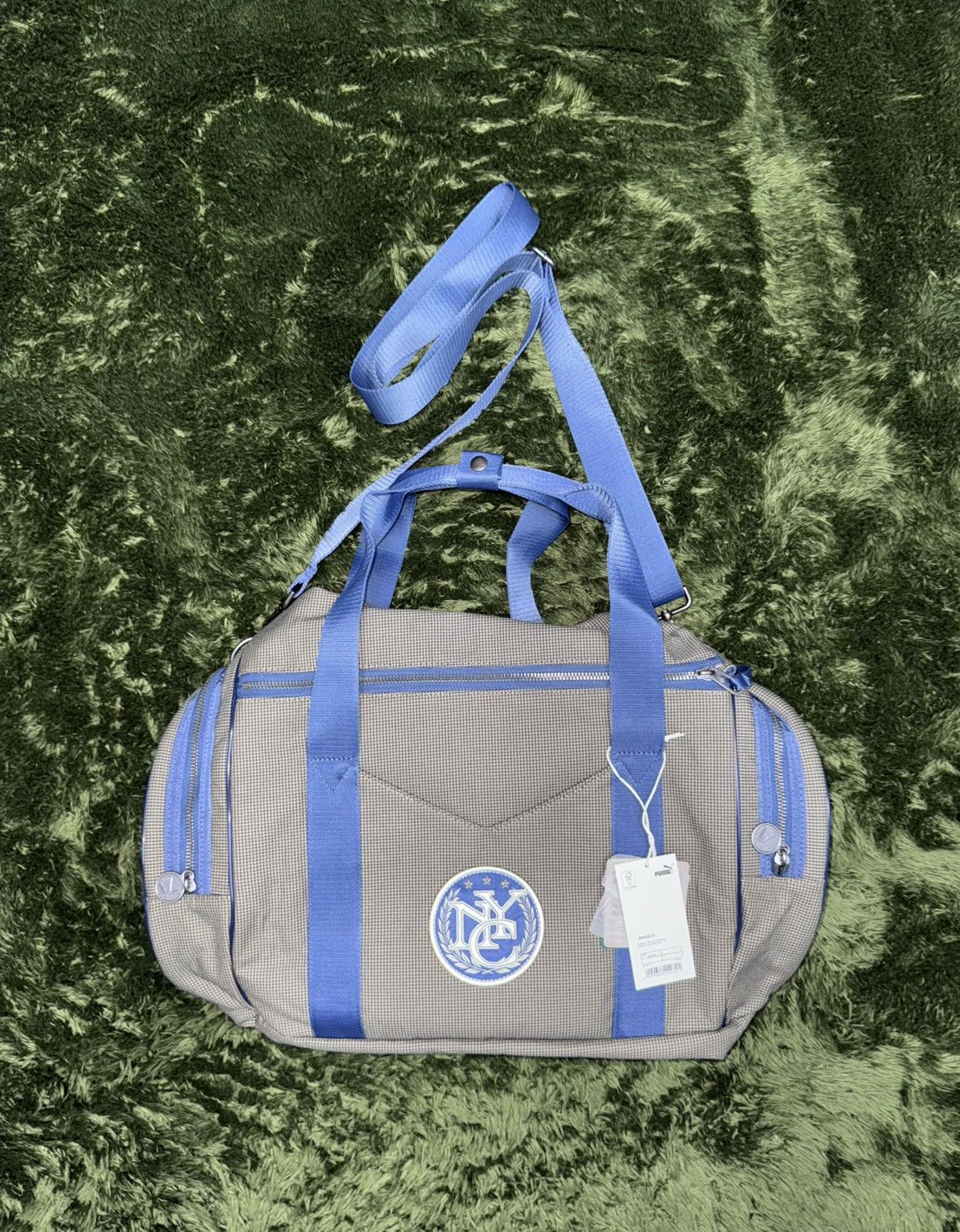 Puma × Rhude [OS] PUMA X RHUDE RHUIGI collaboration duffle bag blue sand Size ONE SIZE - 10 Thumbnail