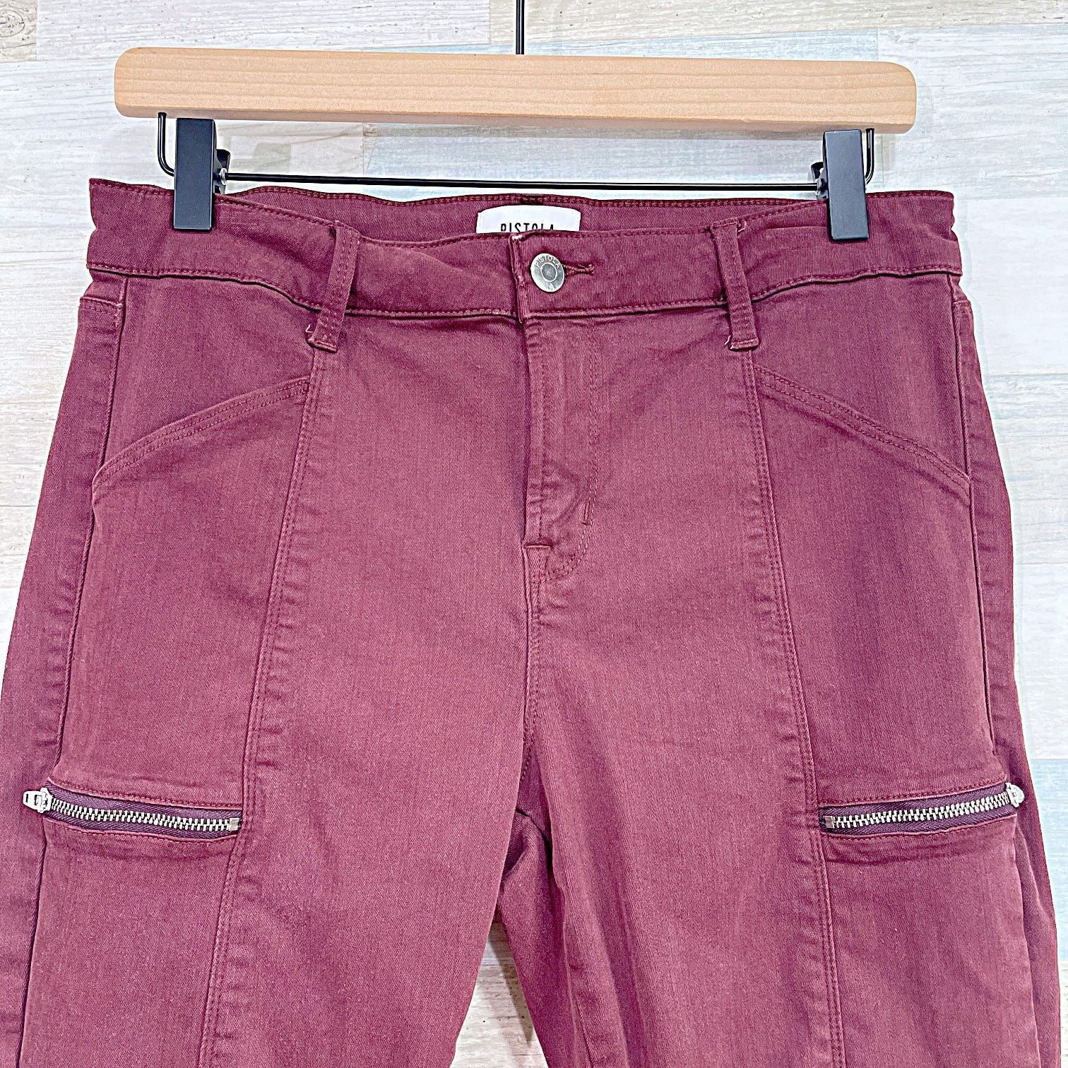 Pistola PISTOLA Hannah Moto Cargo Zip Pocket Skinny Jeans Womens 30 Size 30" / US 8 / IT 44 - 2 Thumbnail