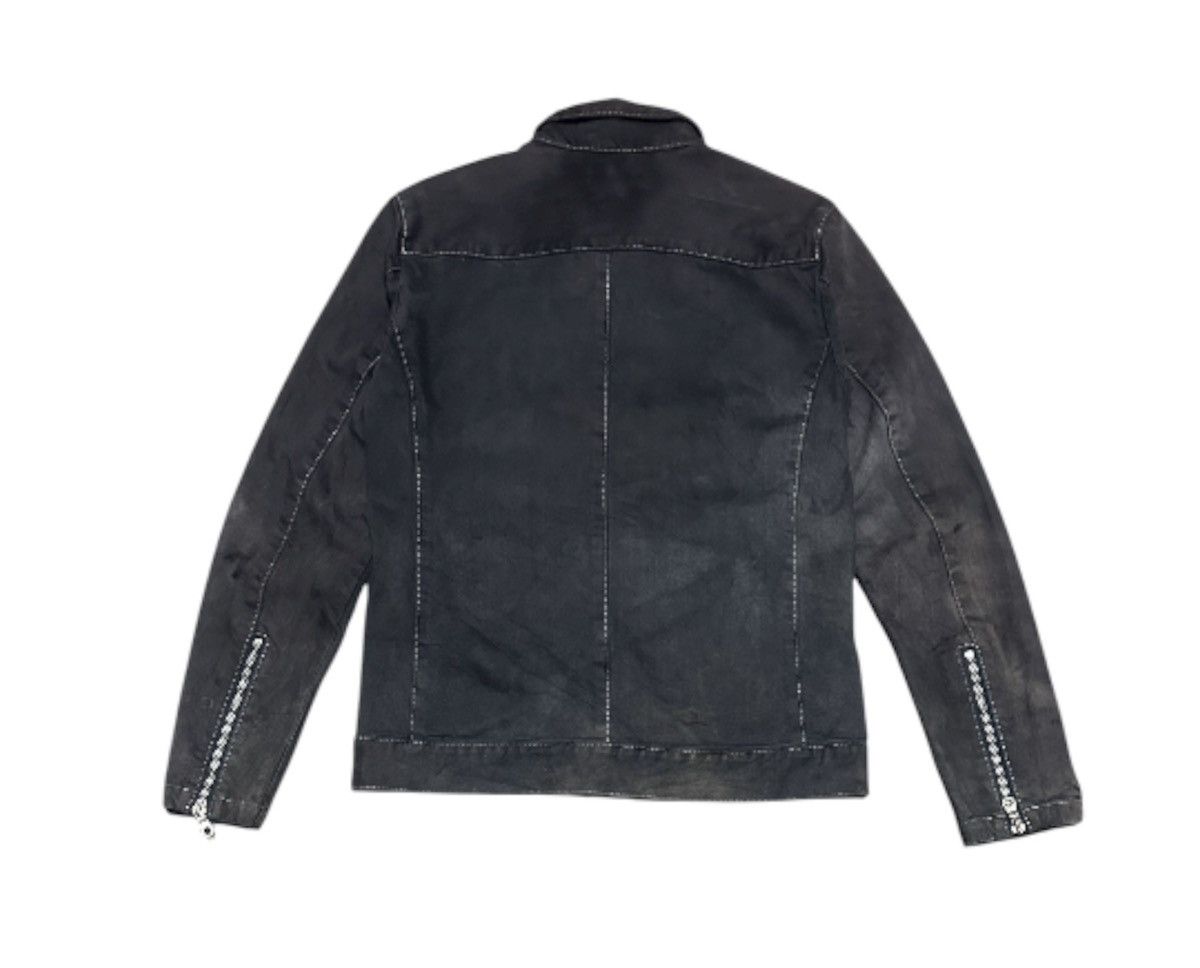 Japanese Brand Trashed Vintage Punk Denim Jacket By Moneky Time Sun Faded Size US S / EU 44-46 / 1 - 4 Thumbnail