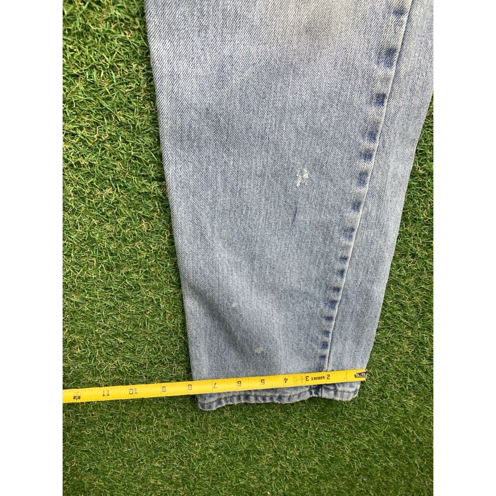 Levi's VINTAGE Levi's 505 Jeans Mens Regular Blue Denim 32x32 Straight Zip Fly - Levi's 500 Series 80s/90s Style Mens Regular Fit Blue Denim Jeans Size US 32 / EU 48 - 5 Thumbnail