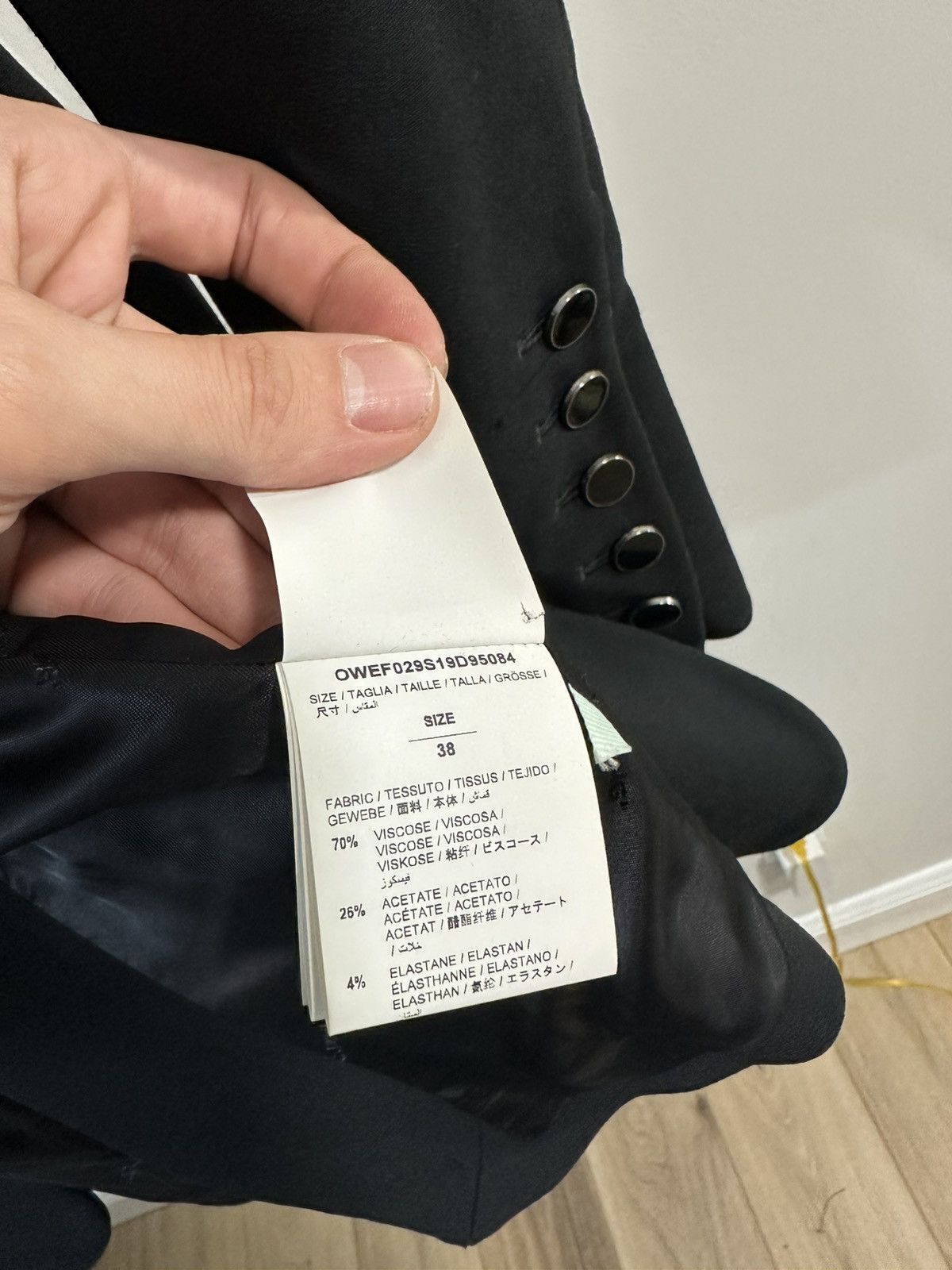 Off-White OFF WHITE PAINTERS BLAZER Size XS / US 0-2 / IT 36-38 - 9 Thumbnail