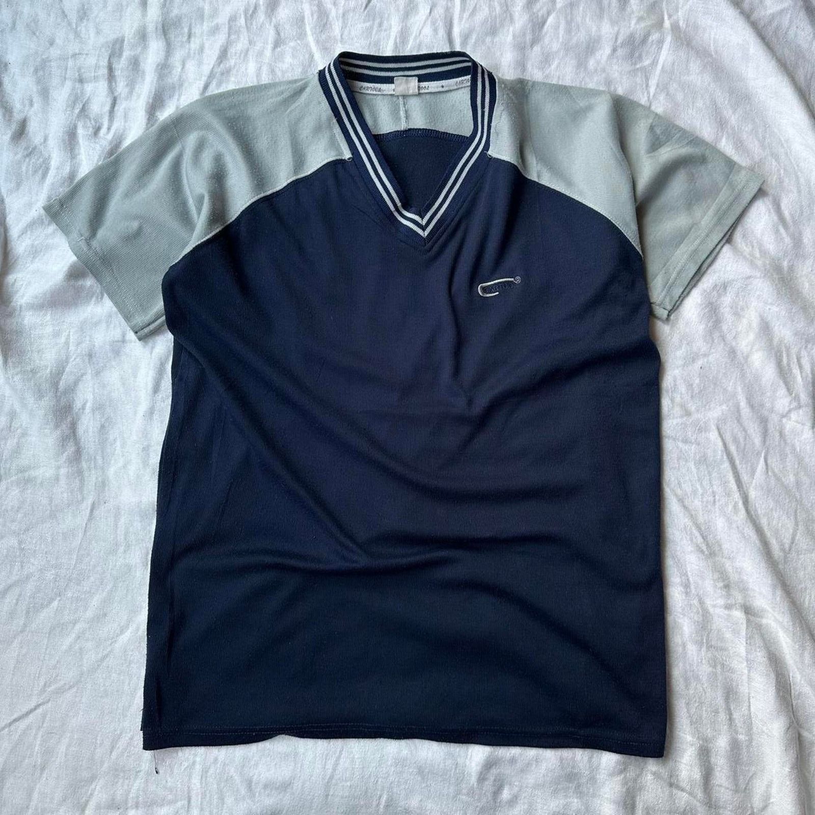 Vintage Vintage 70s 80s cartool v neck jersey Size US M / EU 48-50 / 2 - 3 Thumbnail