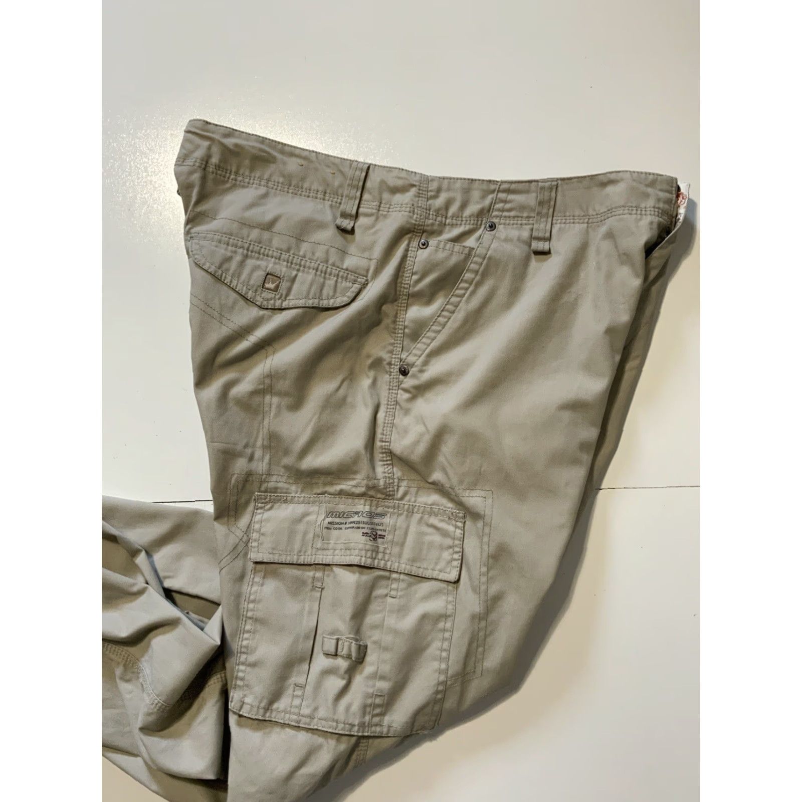 Vintage VINTAGE Micros Cargo Utility Skateboarding Lightweight Everyday Pants Sz. 36 Men Beige Cargo Pants 36 Mens Size US 36 / EU 52 - 6 Thumbnail