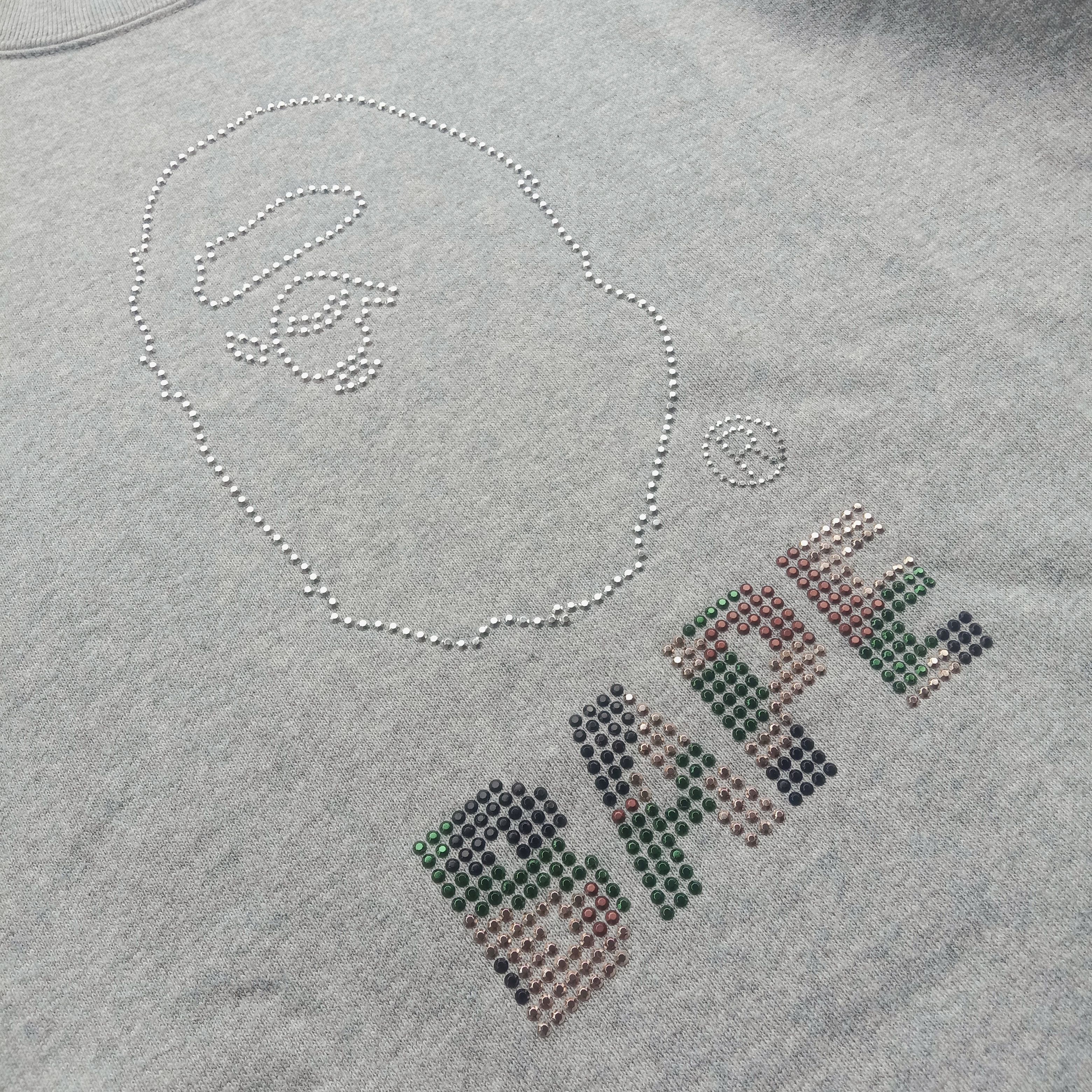 Bape Bape Swarovski Crewneck Size US XL / EU 56 / 4 - 2 Thumbnail