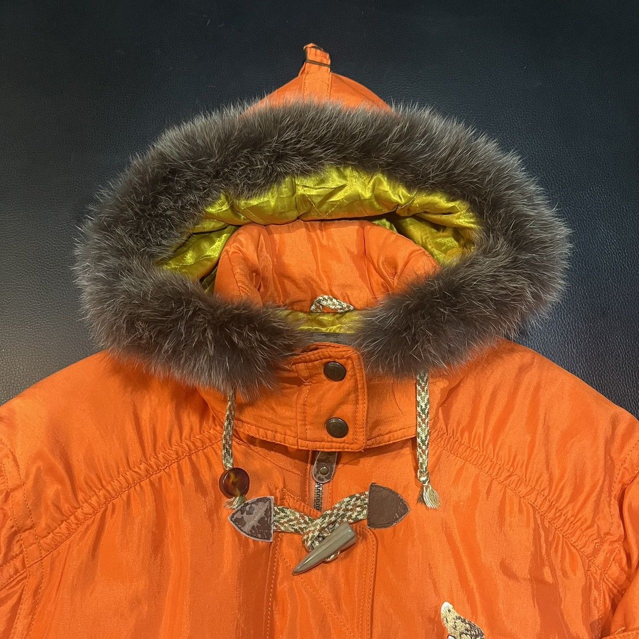Phenix Vintage Phenix Fox Hooded Down Jacket Ski Wear Orange Size US M / EU 48-50 / 2 - 6 Thumbnail