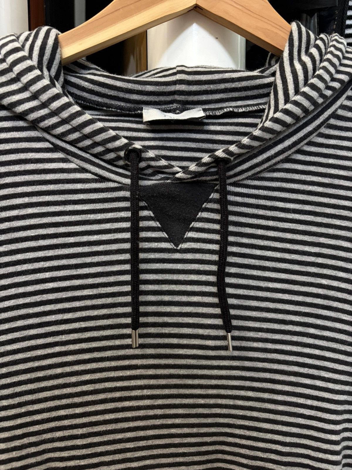 Dior AW07 Navigate Bee Striped Drawstring Hoodie Size US S / EU 44-46 / 1 - 2 Thumbnail