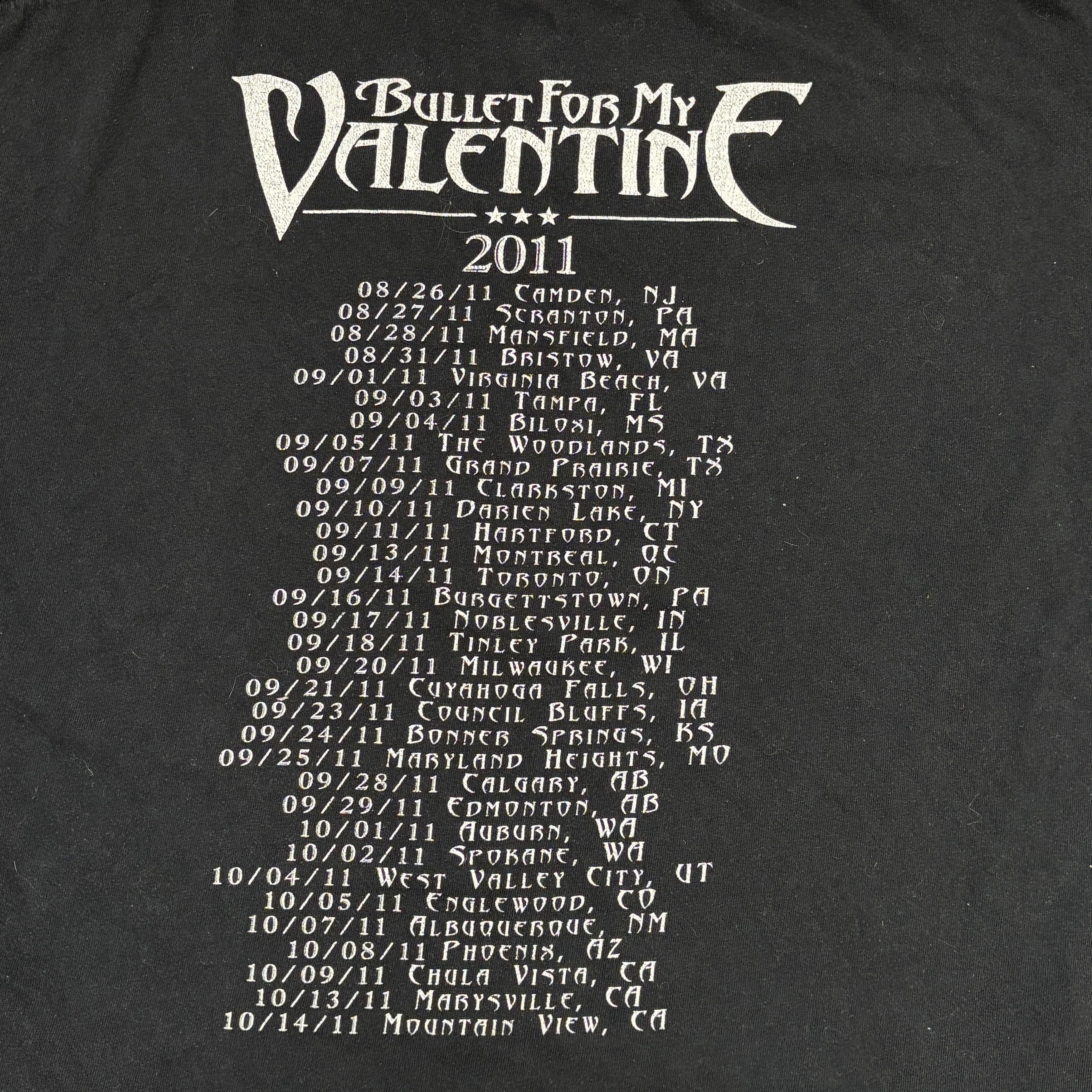 Band Tees Bullet For My Valentine Shirt Y2K Tour Metalcore Band Tee Size US XL / EU 56 / 4 - 12 Thumbnail