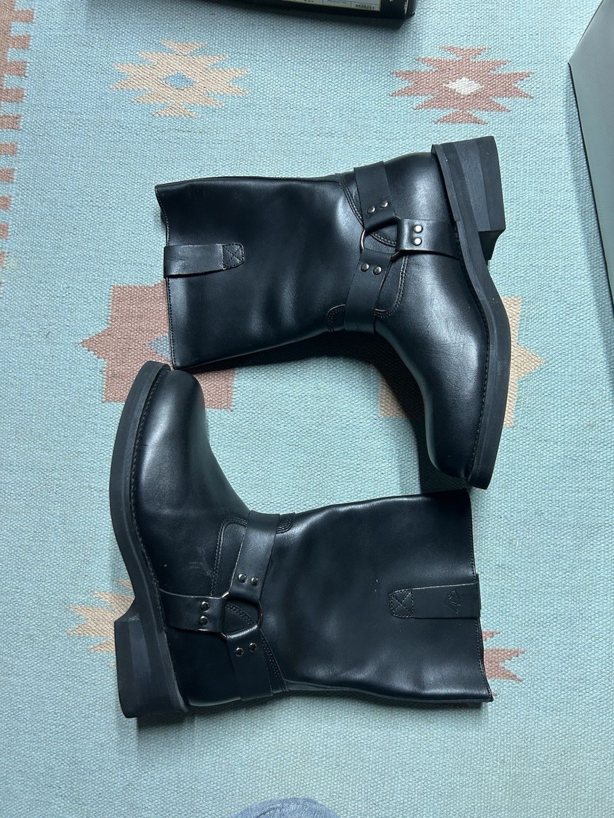 Vintage Vtg Herman survivor leather Gene boots motorcycle enginee 13 Size US 13 / EU 46 - 4 Thumbnail