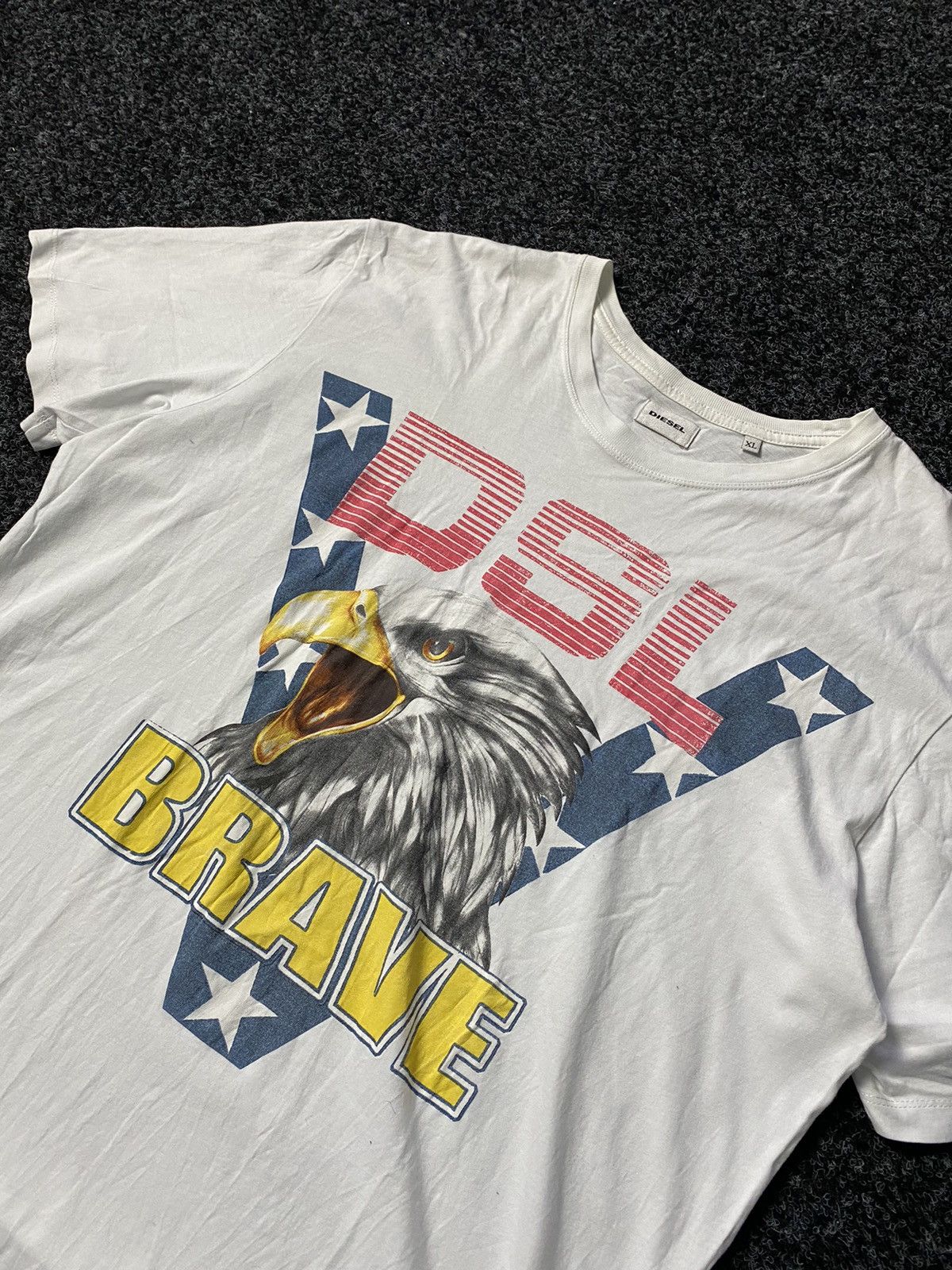 Diesel × Vintage VNTG Diesel American Eagle Tee 90s very rare Streetwear Size US XL / EU 56 / 4 - 2 Thumbnail