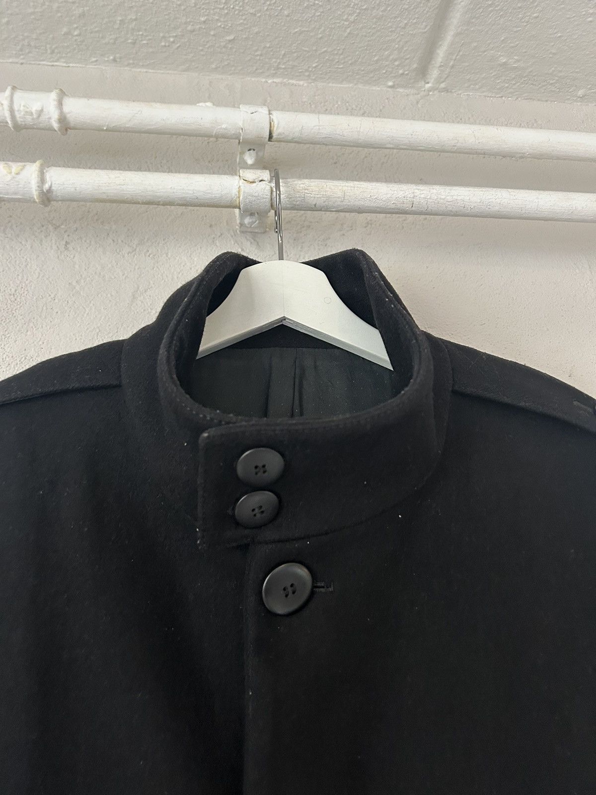 Givenchy Black Wool Overcoat Size US M / EU 48-50 / 2 - 5 Thumbnail