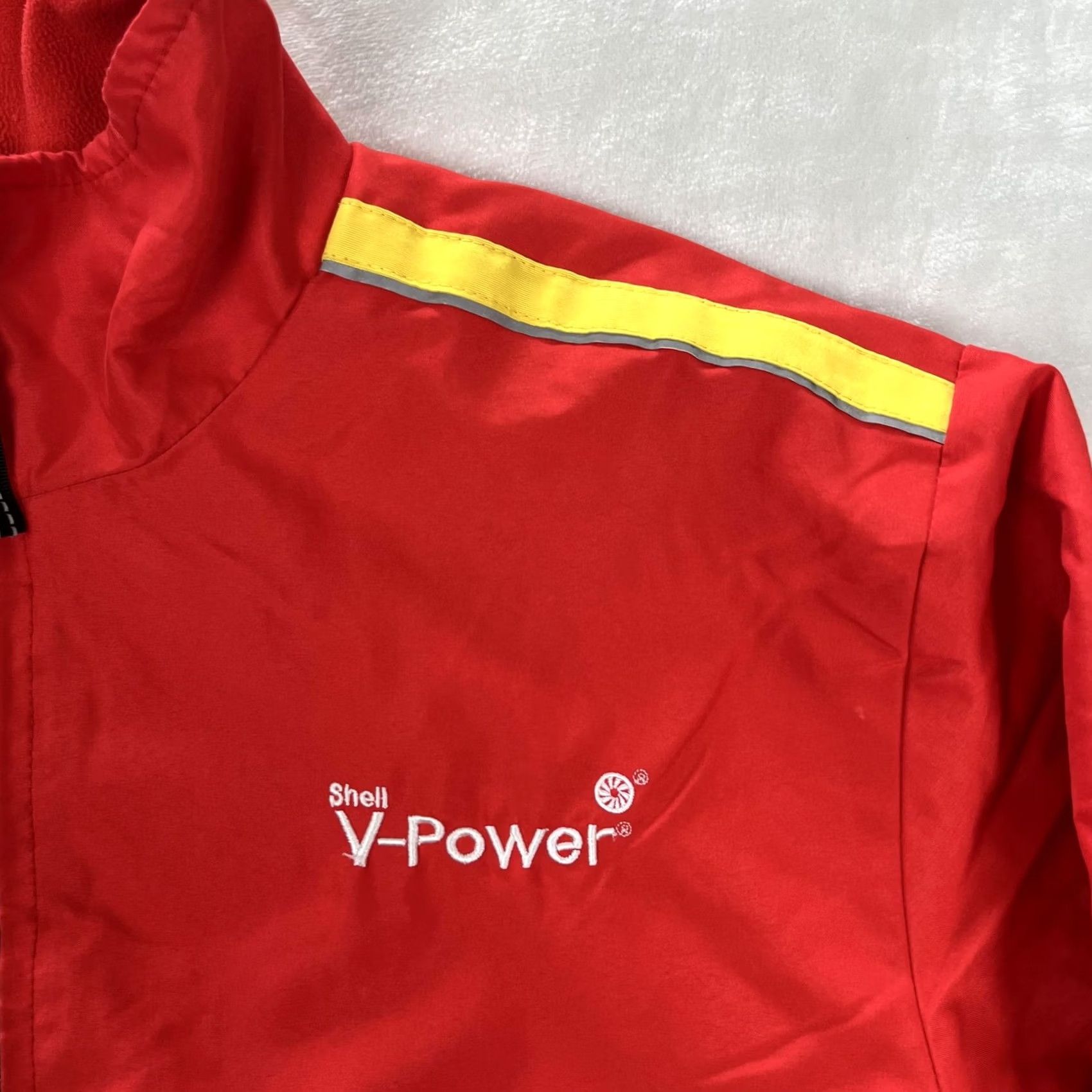 Vintage VINTAGE Shell Jacket Mens XL Red Windbreaker Lined Fleece Softshell Reflective Pockets Zip Workwear Casual Size US XL / EU 56 / 4 - 2 Thumbnail