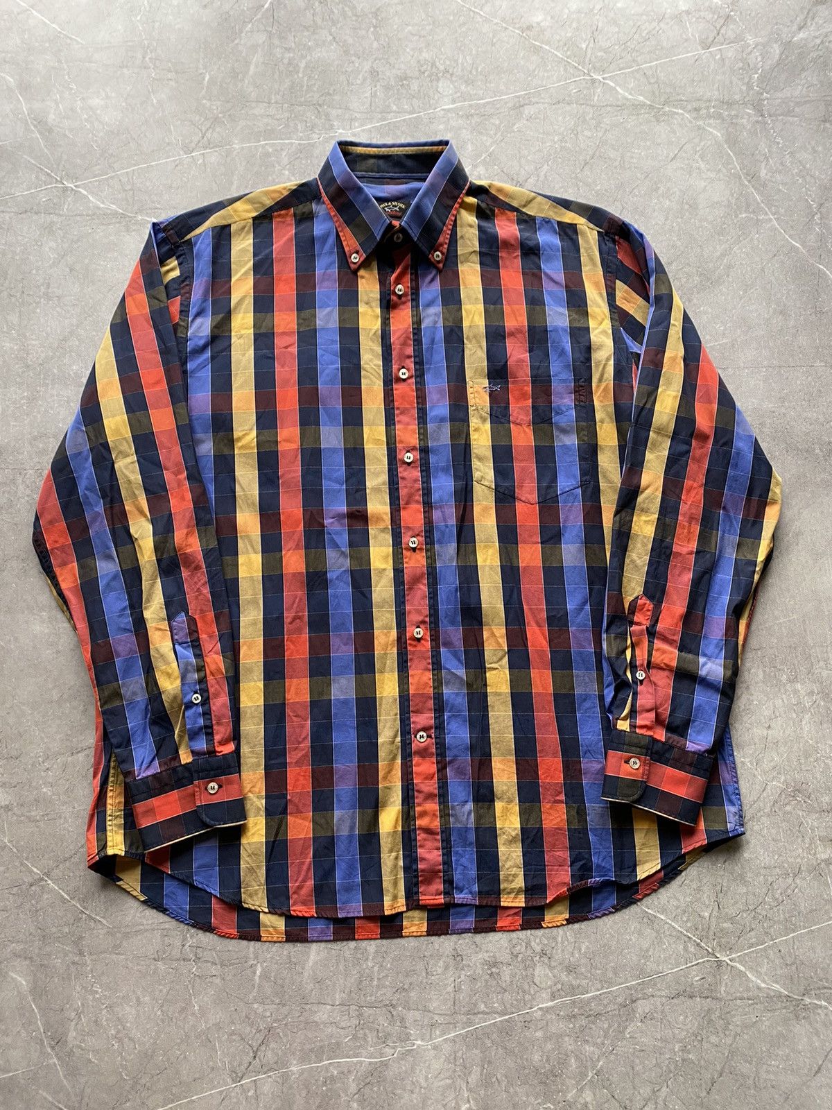 Paul & Shark Paul & Shark Yachting Geometric Shirt Button Made in Italy Size US XL / EU 56 / 4 - 2 Thumbnail