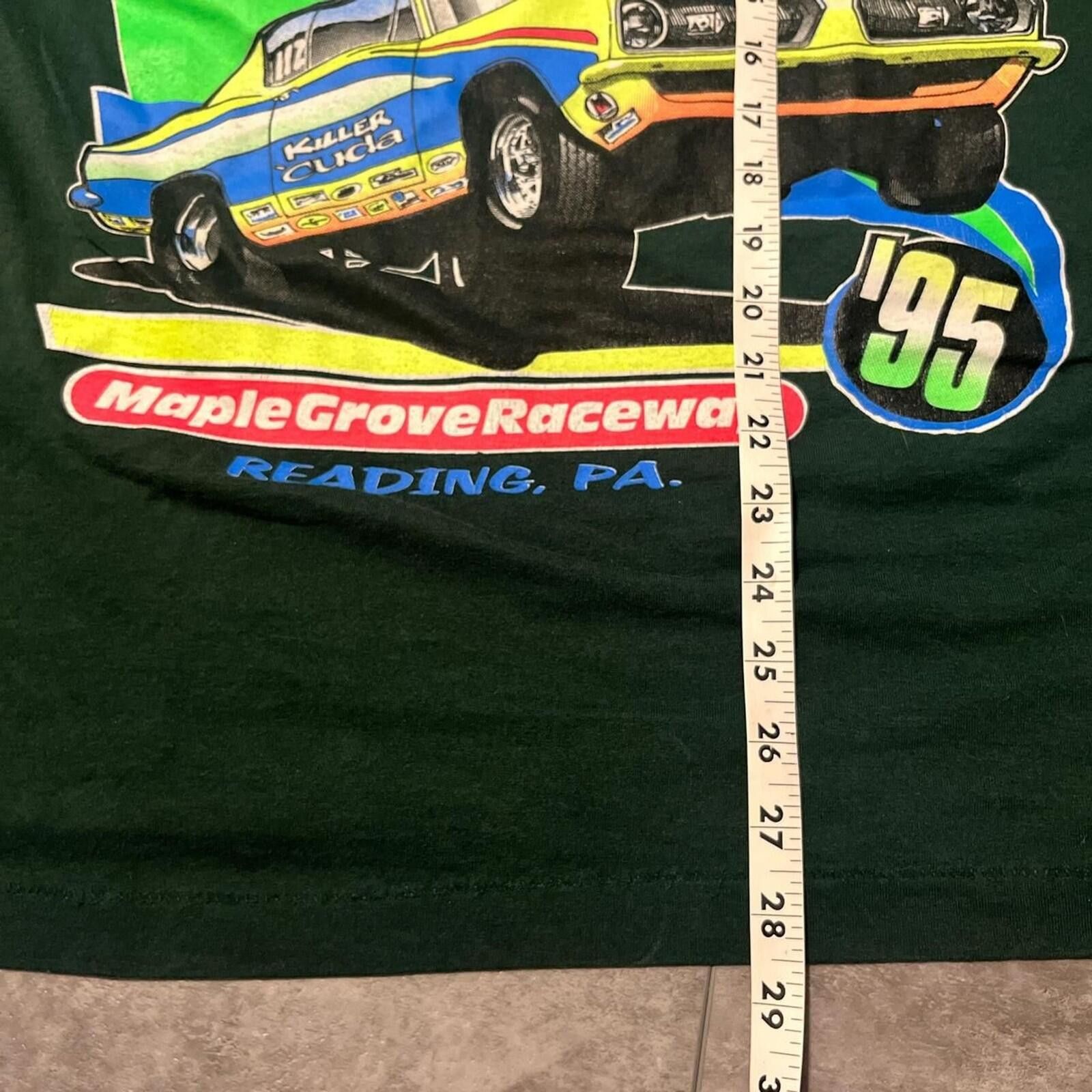 Fruit Of The Loom Vintage 1995 Maple Grove Drag Raceway MOPAR Graphic Tee XL Size US XL / EU 56 / 4 - 5 Thumbnail