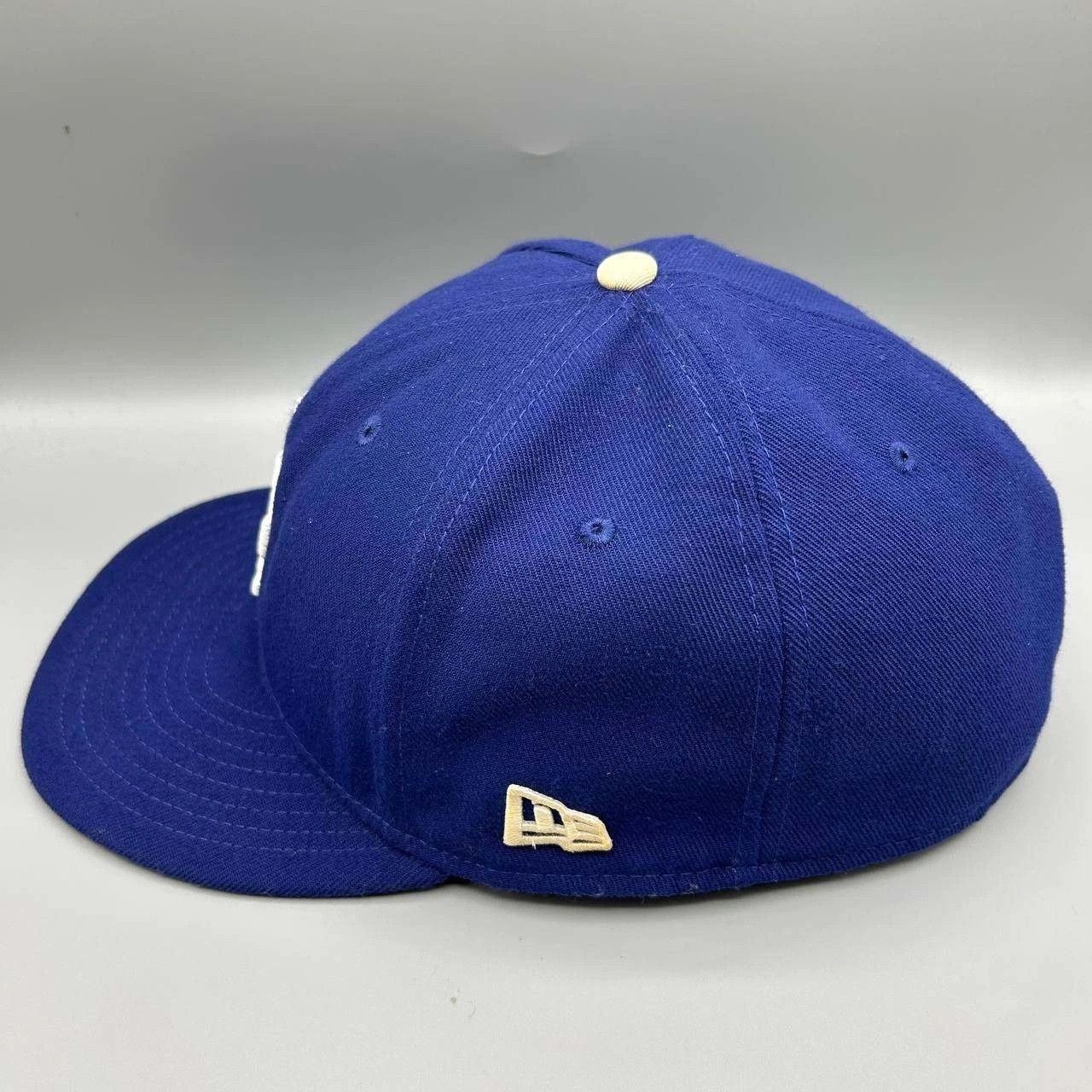 New Era Los Angeles LA Dodgers Hat Men 8 Blue World Series Fitted Size ONE SIZE - 6 Thumbnail