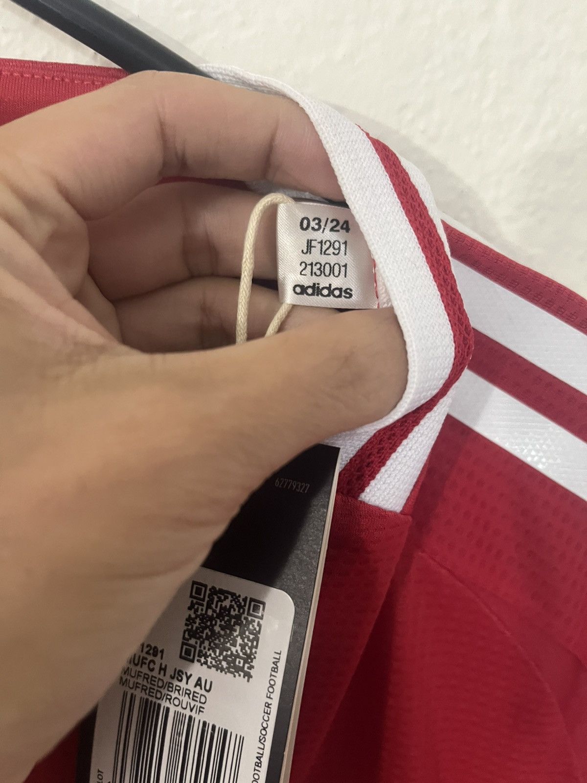 Adidas Adidas Manchester United 24/25 Home Authentic Soccer Jersey Size US L / EU 52-54 / 3 - 3 Thumbnail