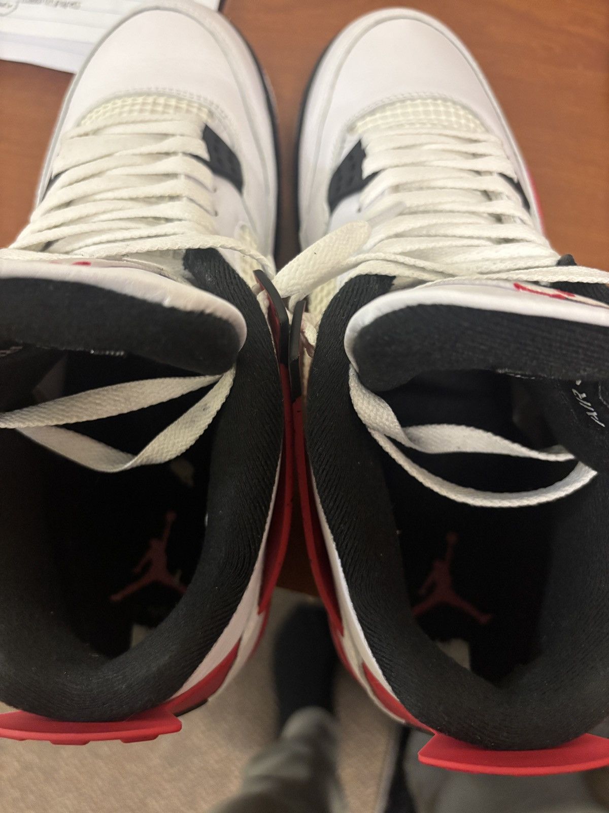 Jordan Brand Air Jordan 4 Retro Red Cement Size US 10 / EU 43 - 10 Thumbnail