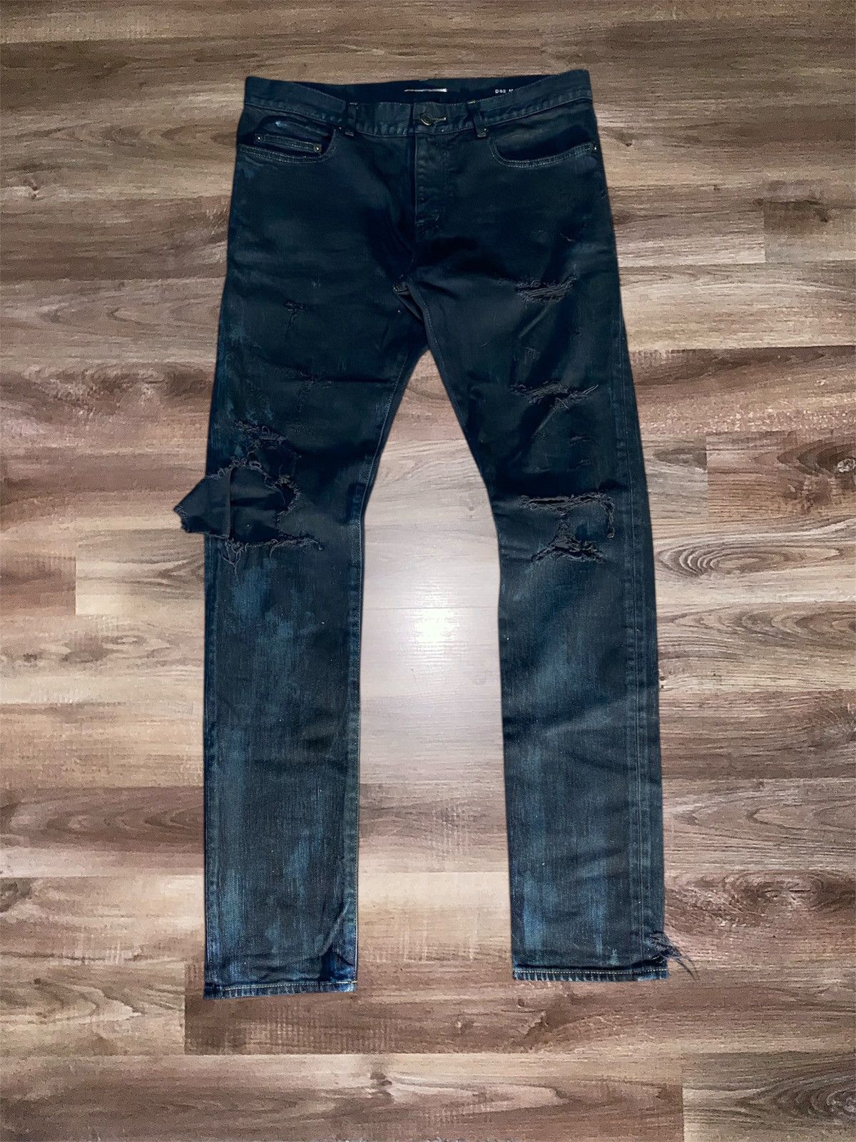 パンツ louren vintage crash denim Saint Laurent Crash Denim | Grailed